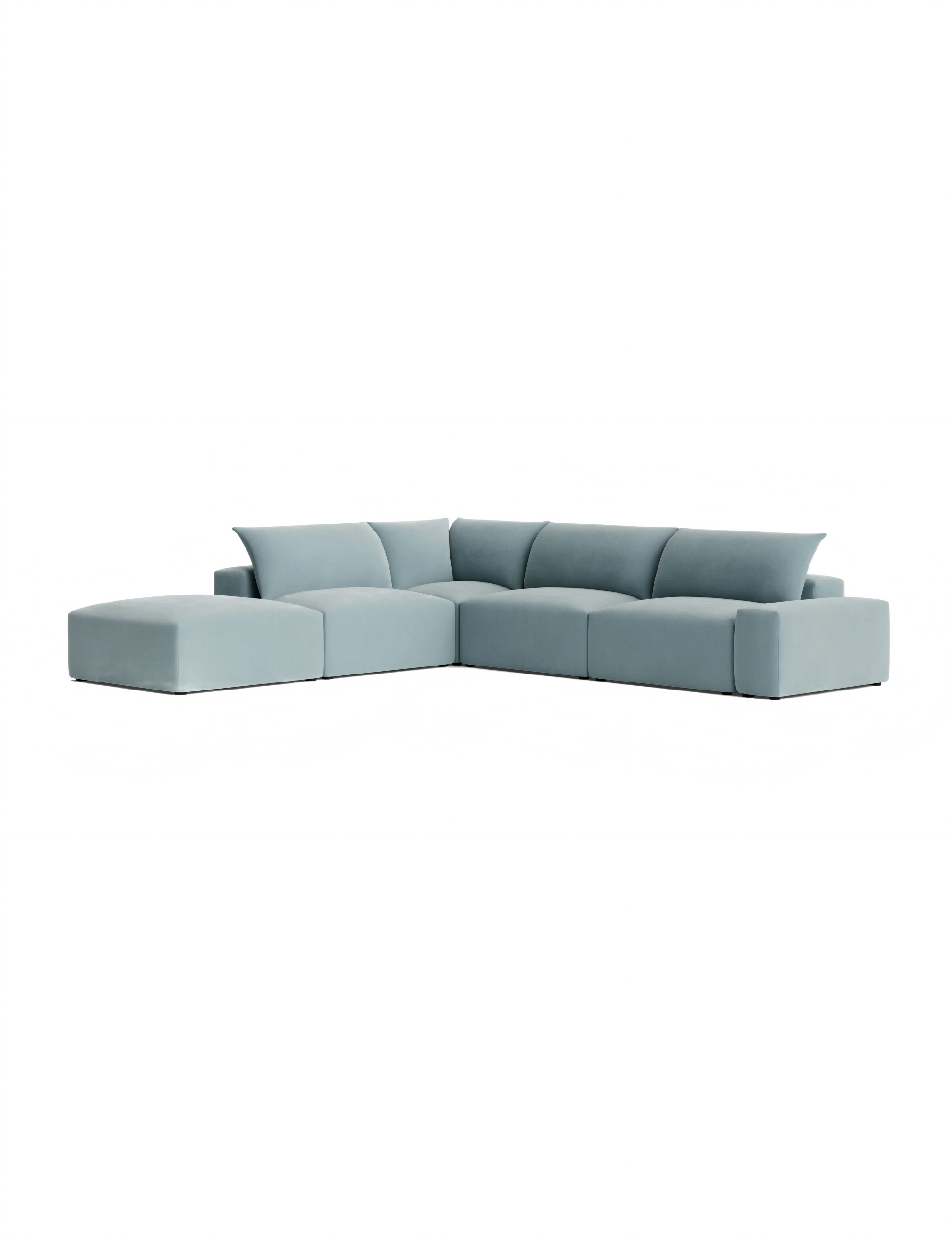 Light Blue Modular Sofa Light Blue Modular Sofa