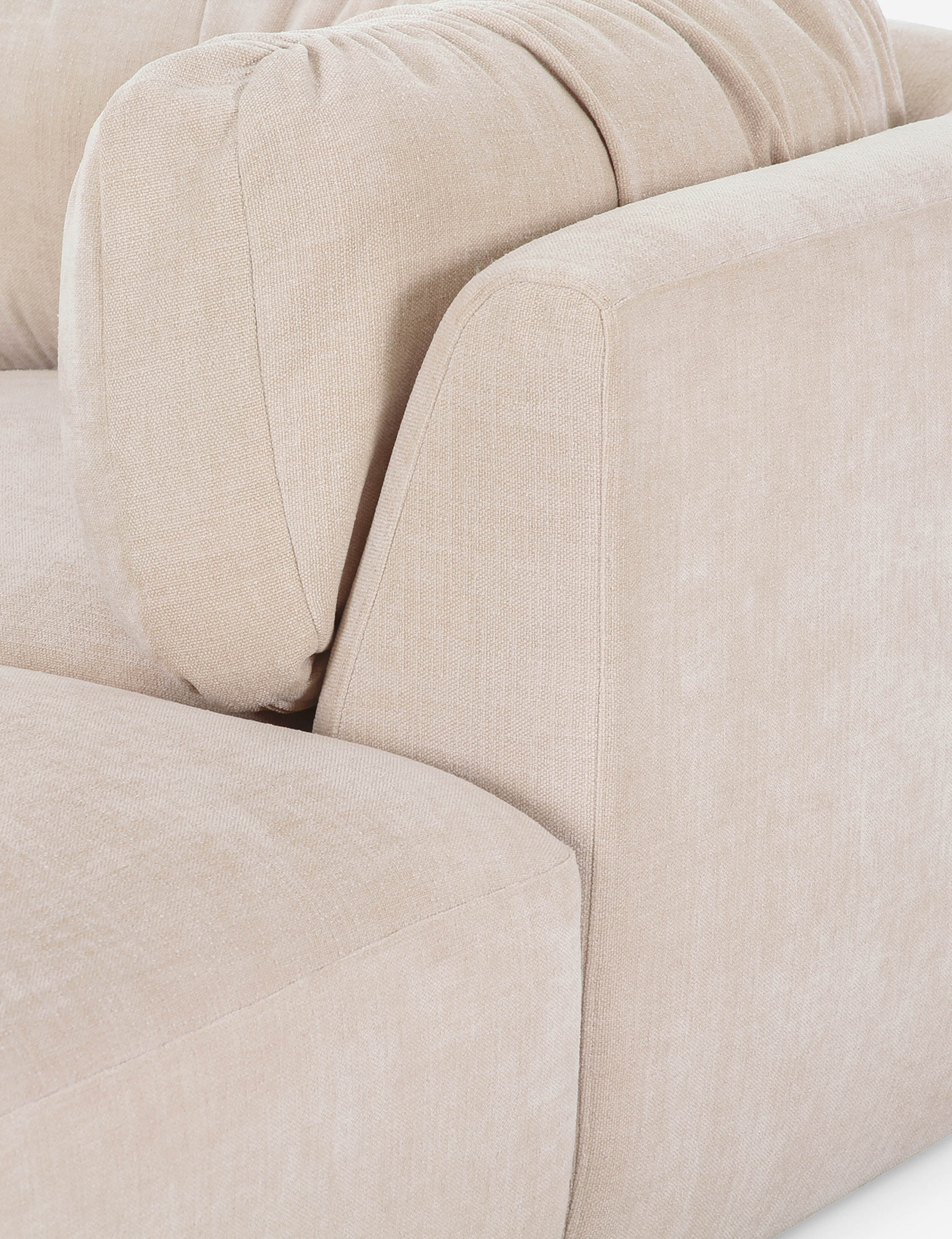 Cream-colored modular sofa