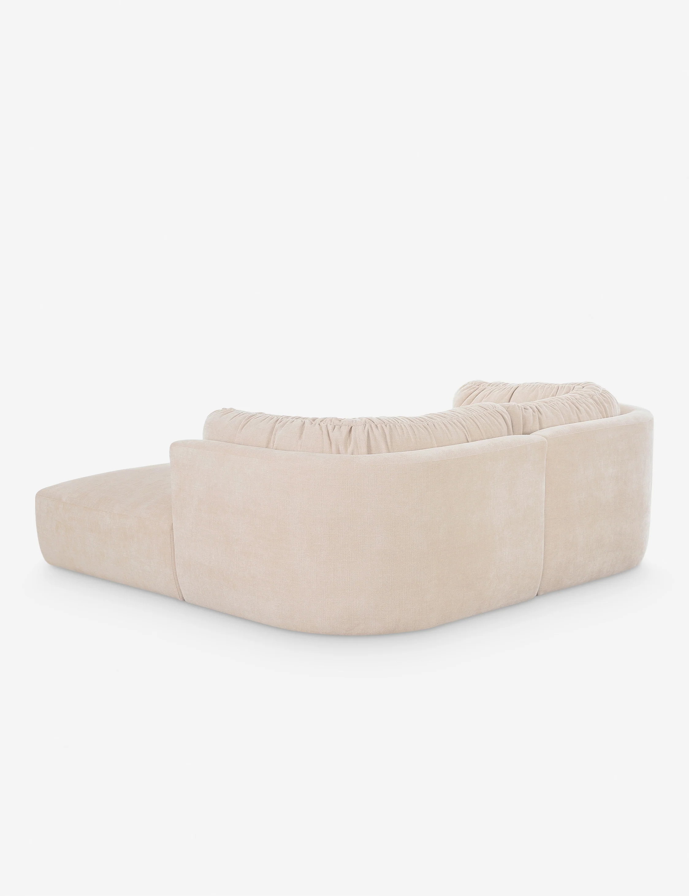 Cream-colored modular sofa
