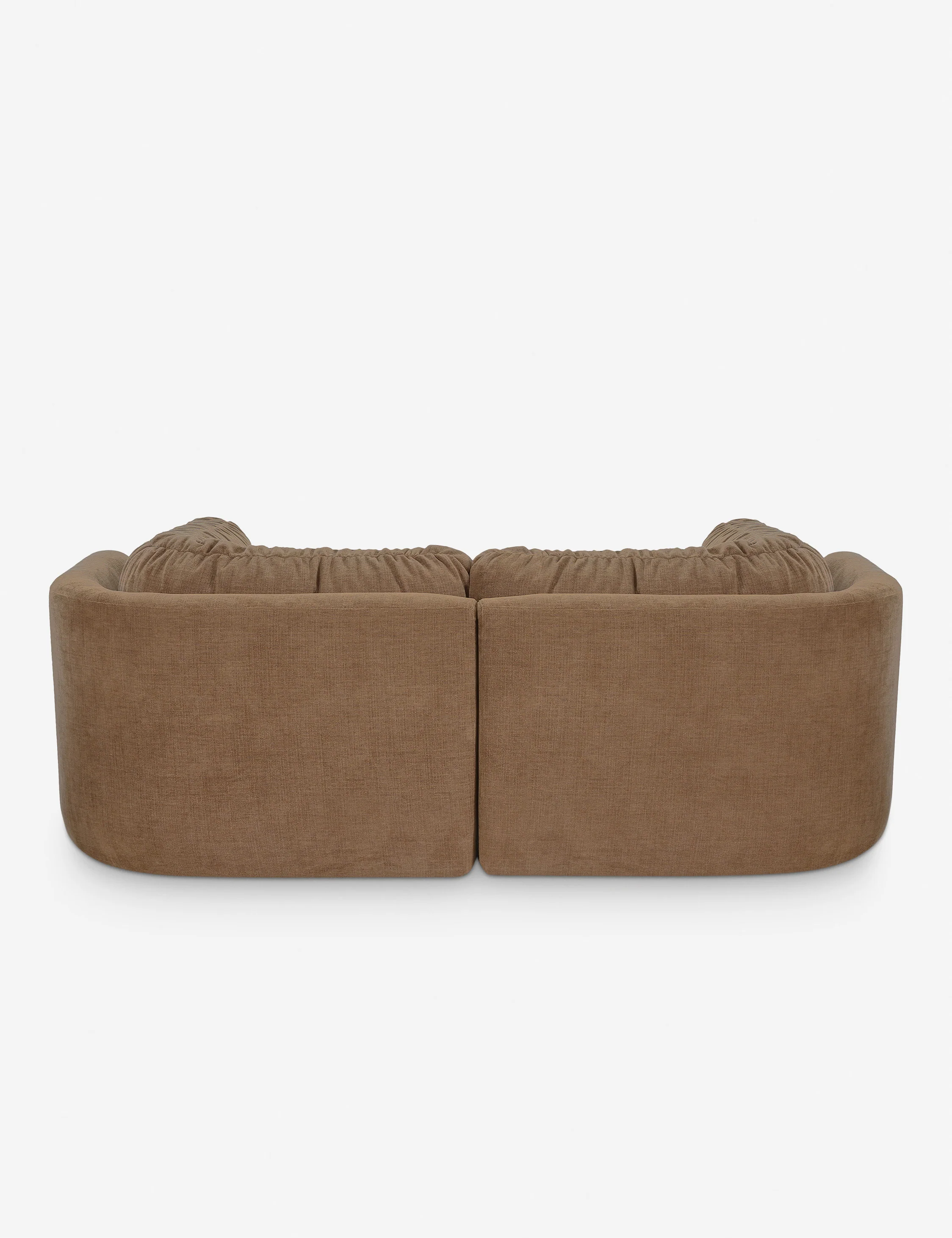 Cream-colored modular sofa