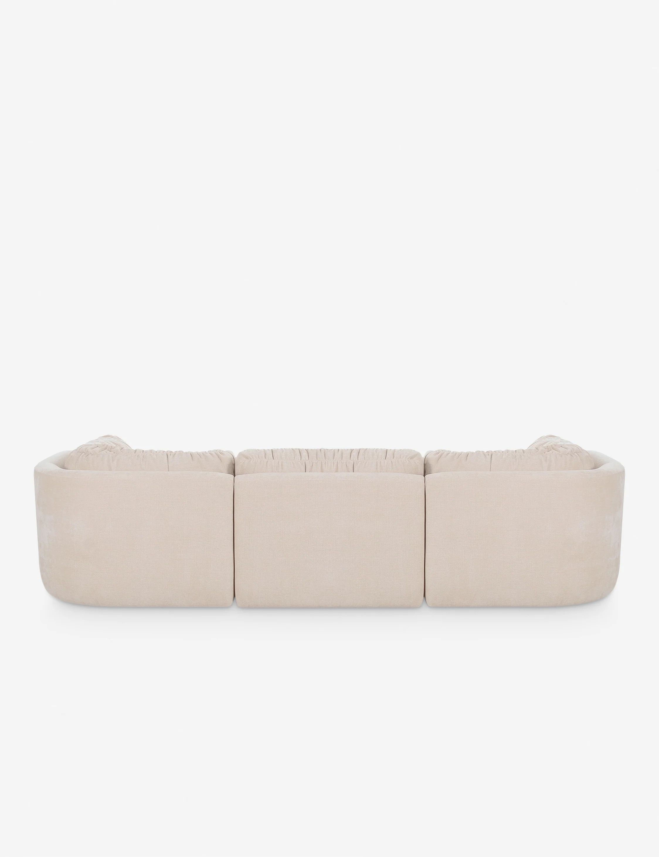 Brown velvet modular sofa Brown velvet modular sofa