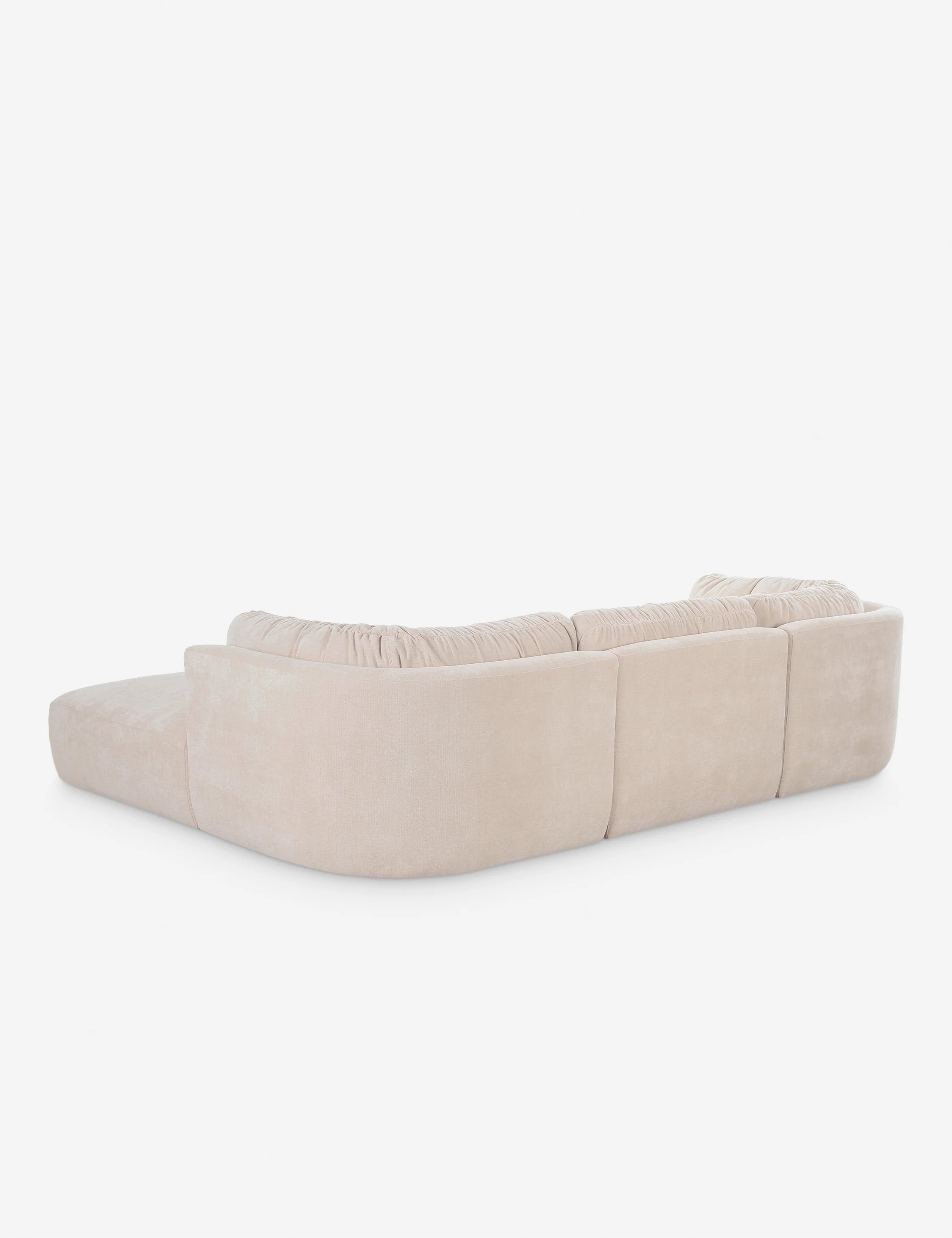 Brown velvet modular sofa Brown velvet modular sofa