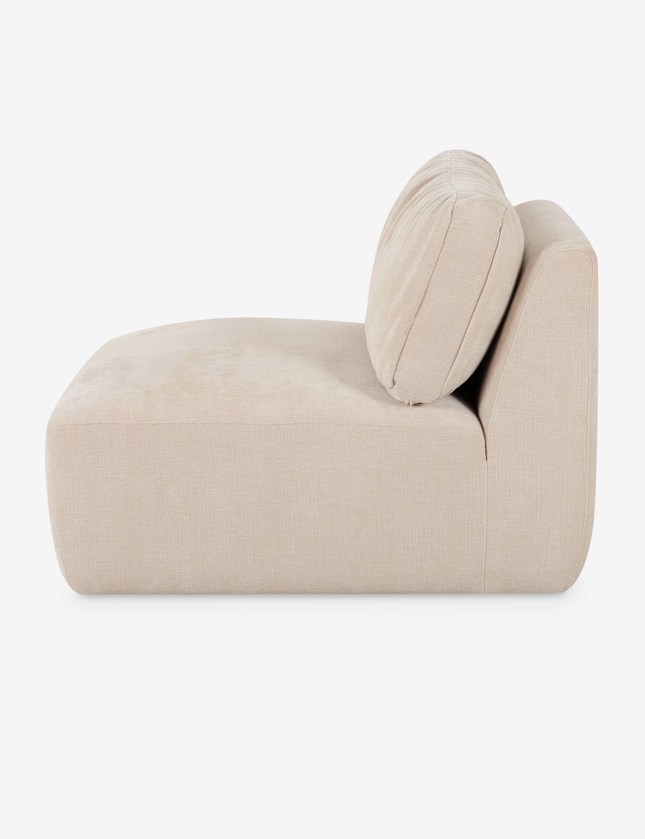 Brown Armless Modular Sofa Brown Armless Modular Sofa