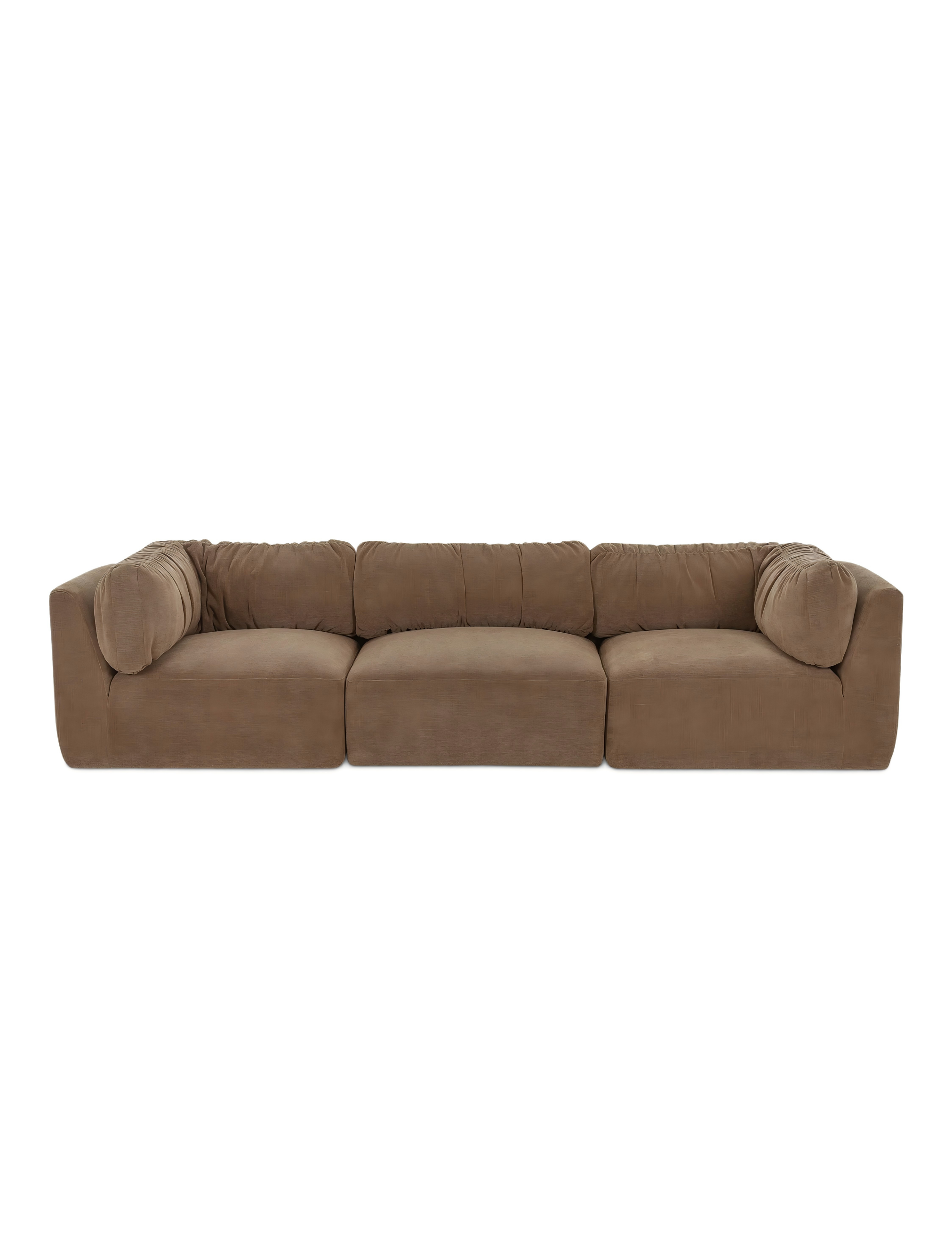 Retro Brown Modular Sofa