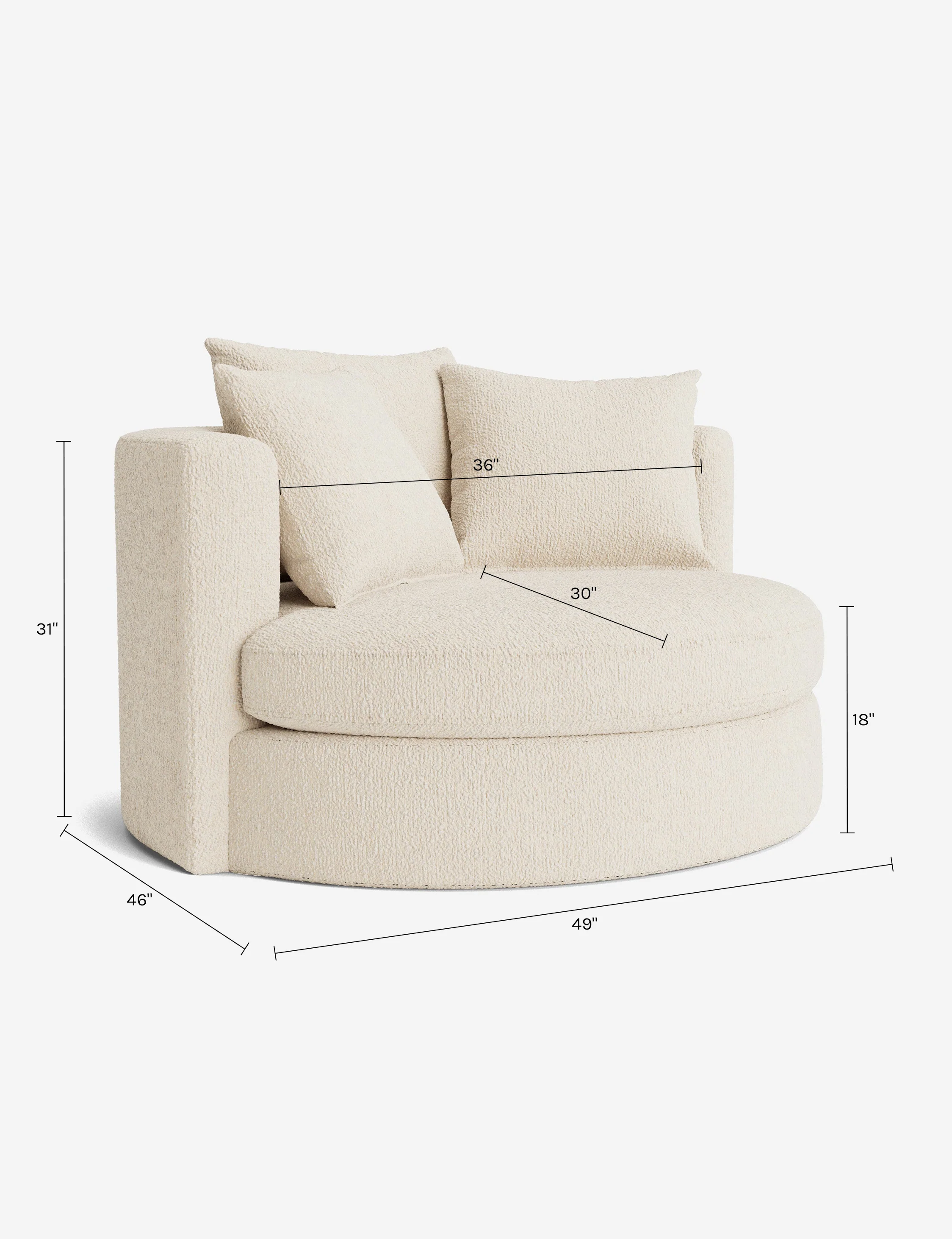 Swivel Accent Chairs for Living Room