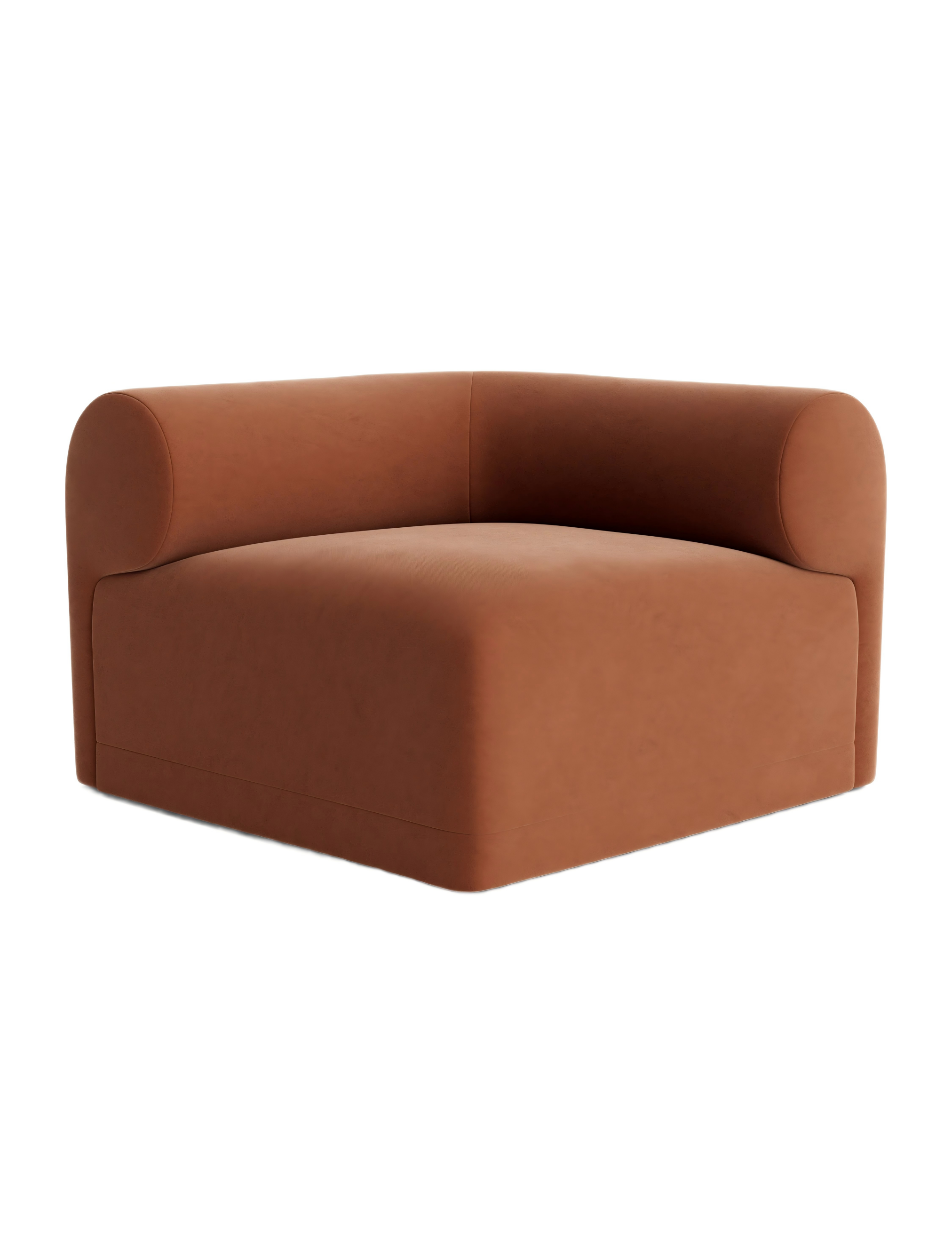 Bean-Paste Pink Velvet Modular Sofa Bean-Paste Pink Velvet Modular Sofa