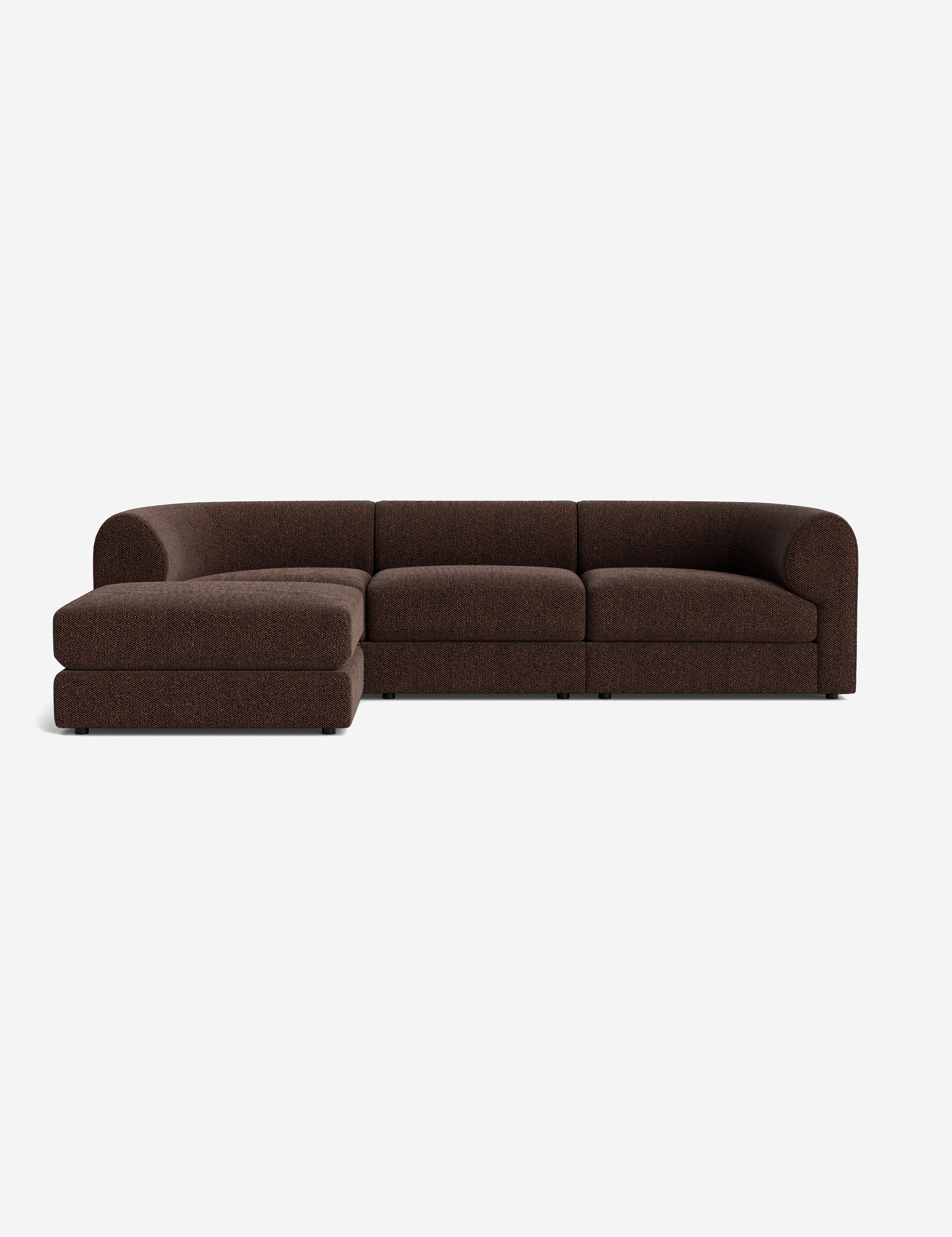 Ivory Bouclé Modular Sofa