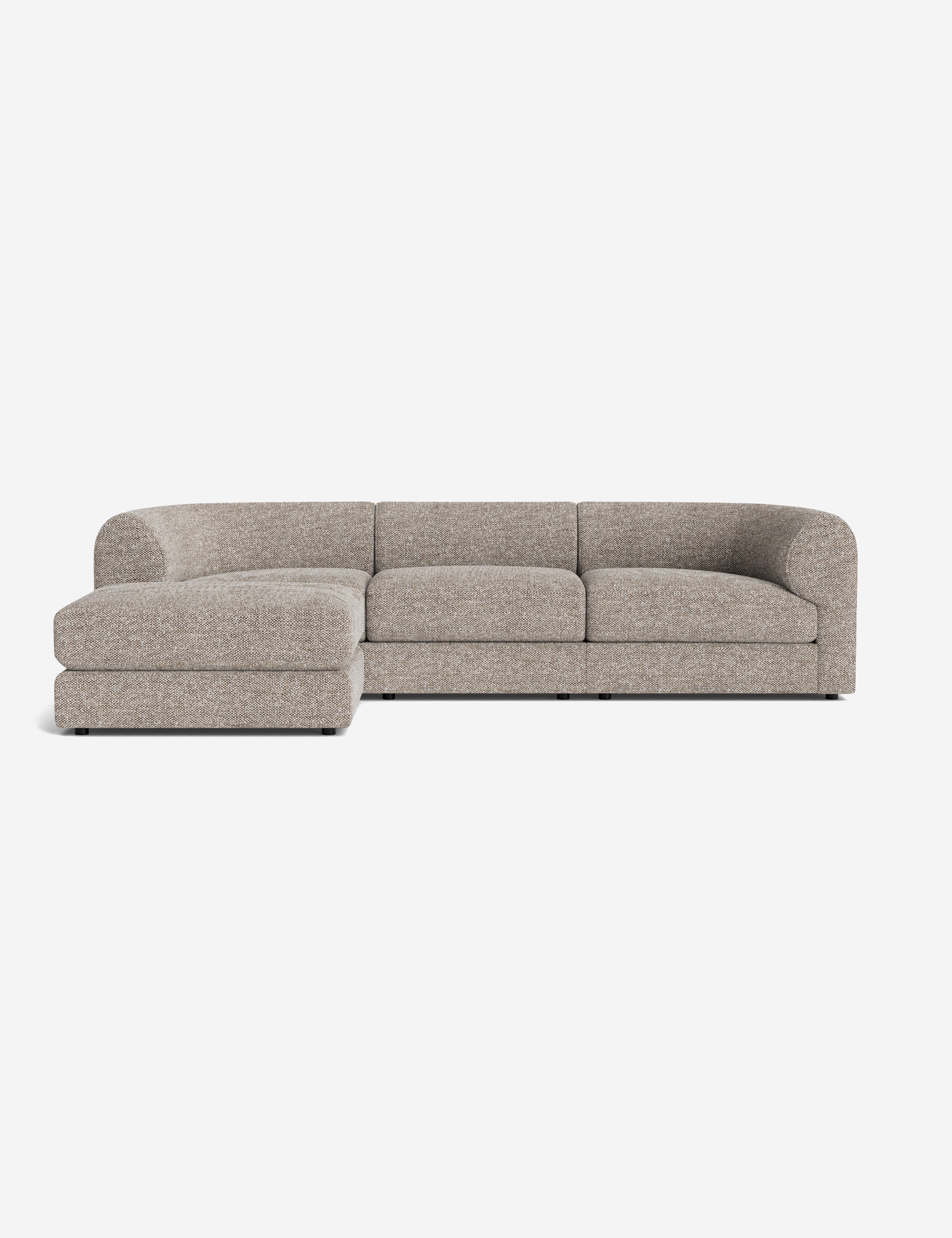 Ivory Bouclé Modular Sofa
