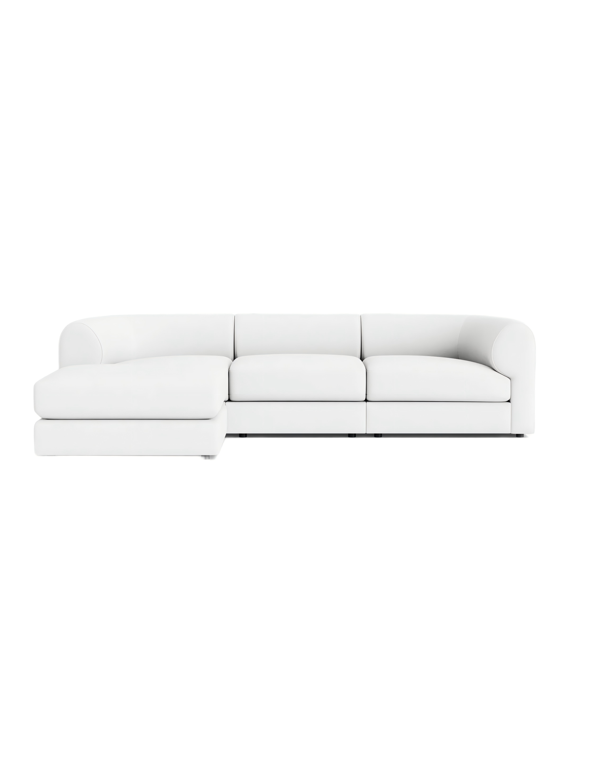 Ivory Bouclé Modular Sofa