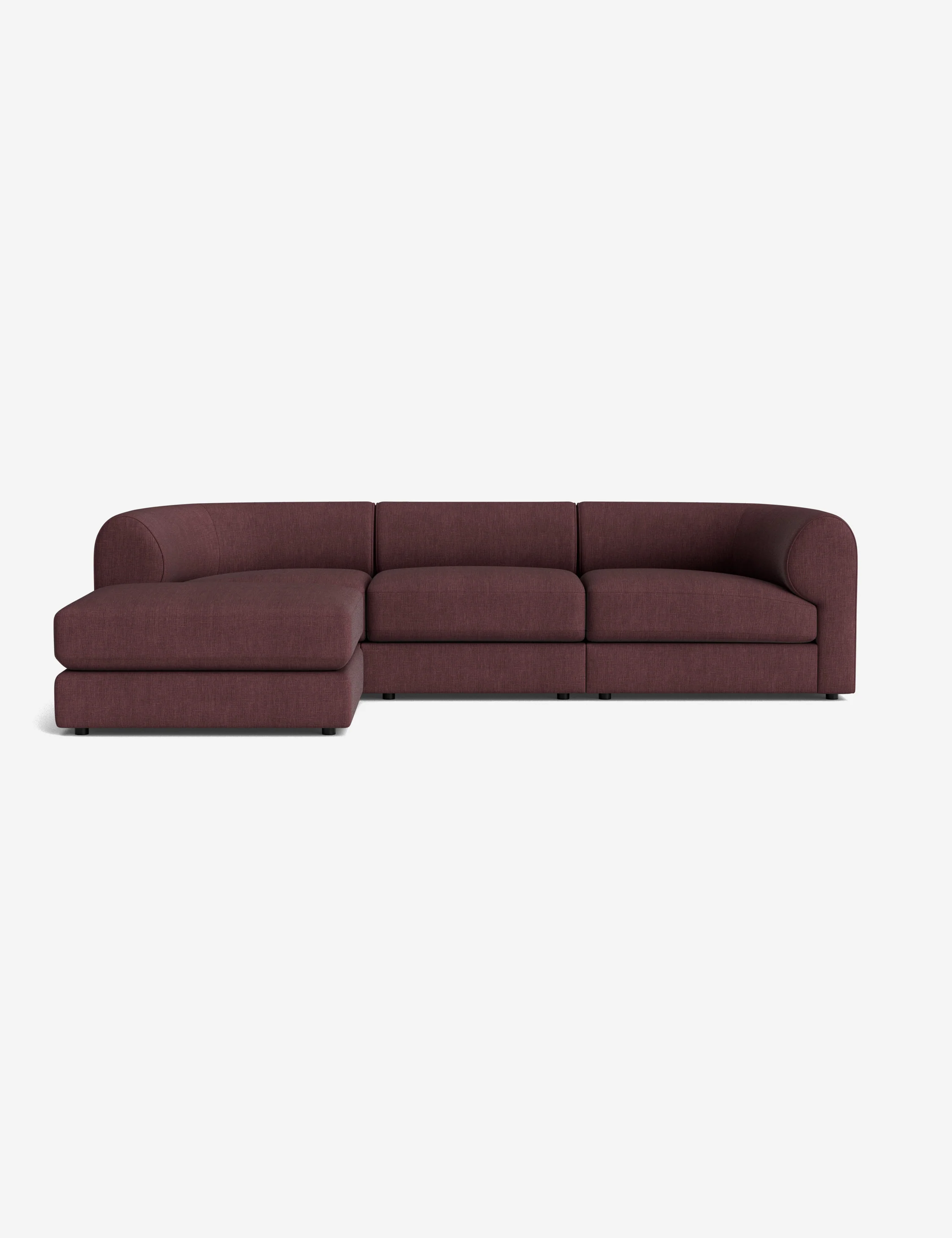 Ivory Bouclé Modular Sofa