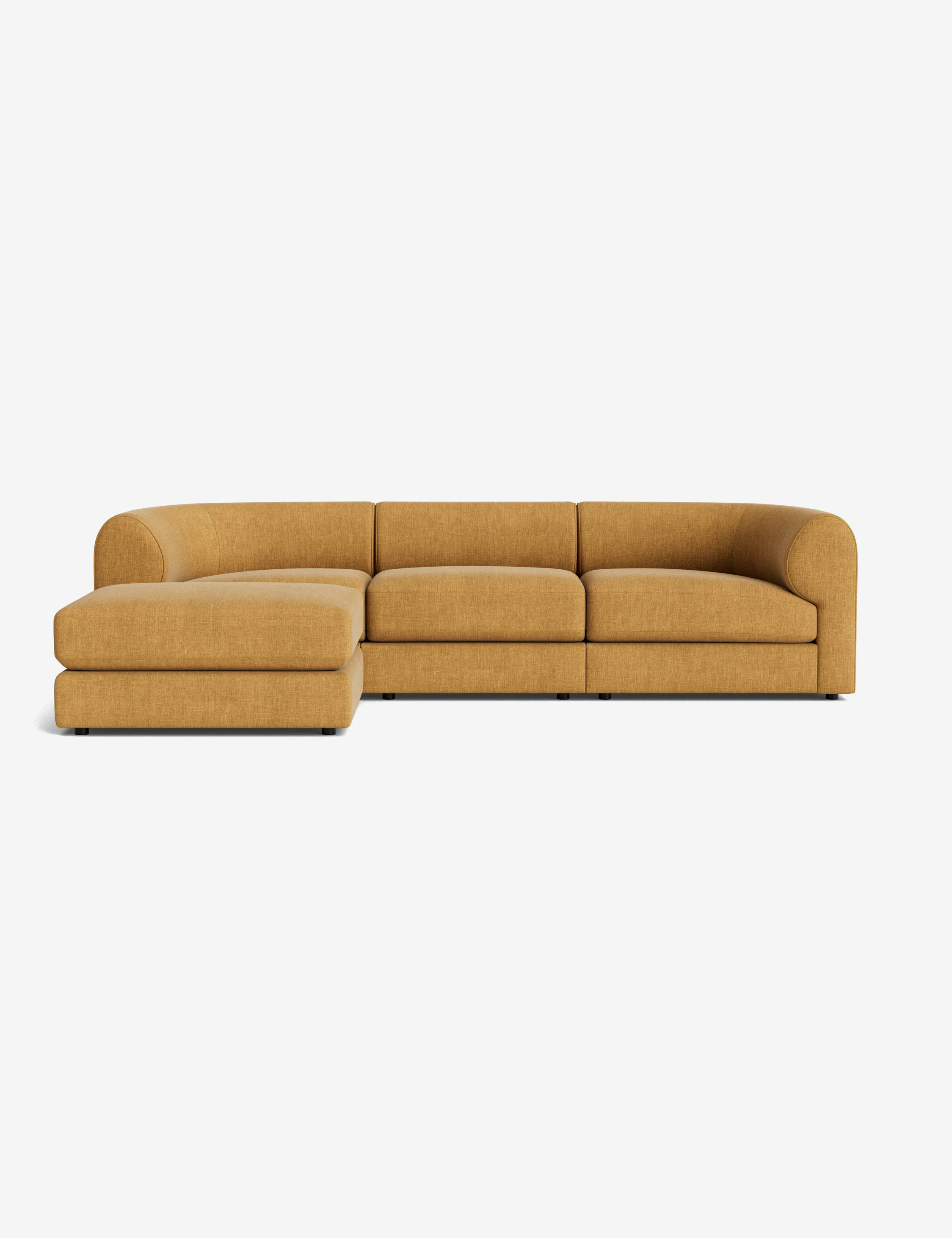 Ivory Bouclé Modular Sofa