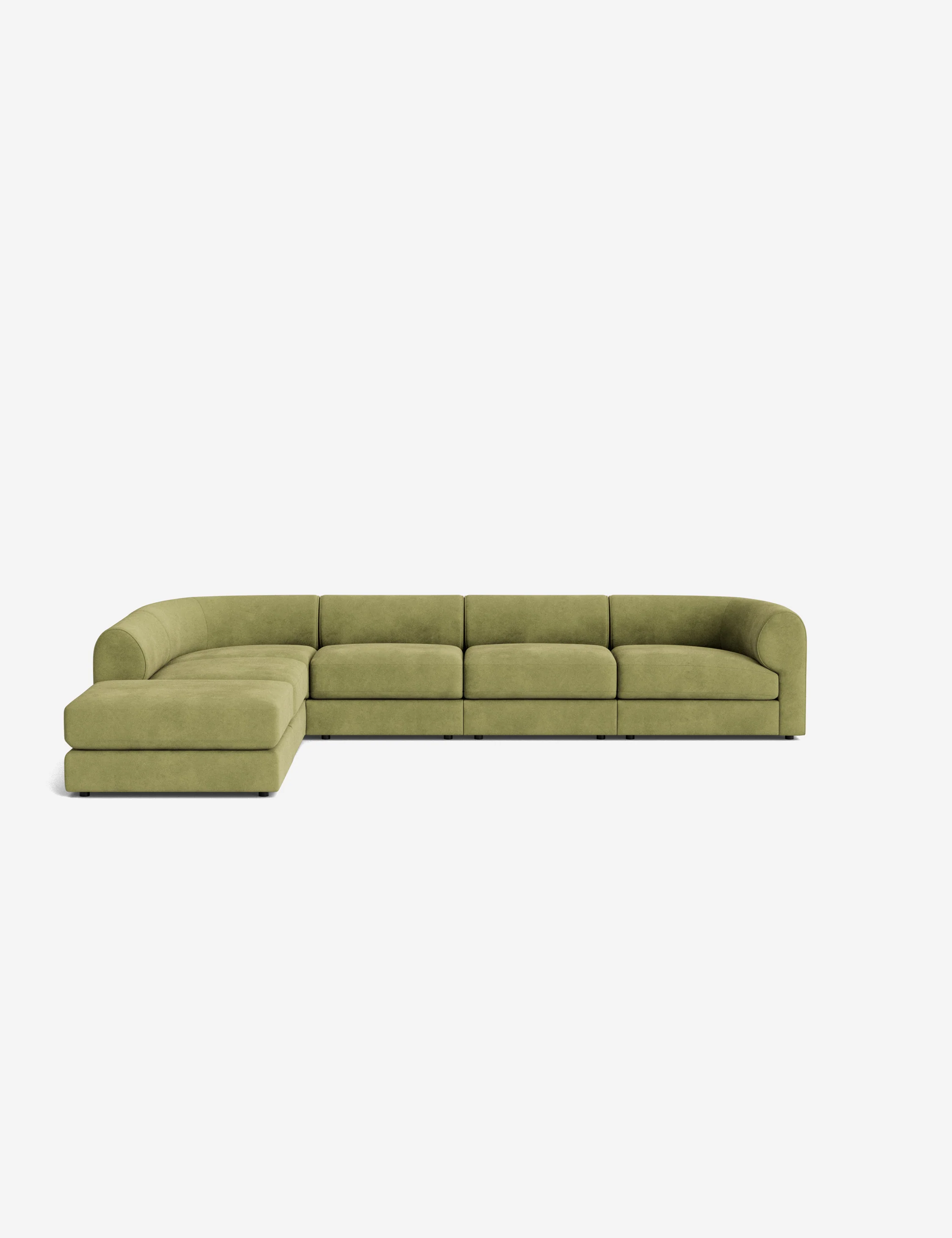 L-Shaped Blue Modular Sofa L-Shaped Blue Modular Sofa