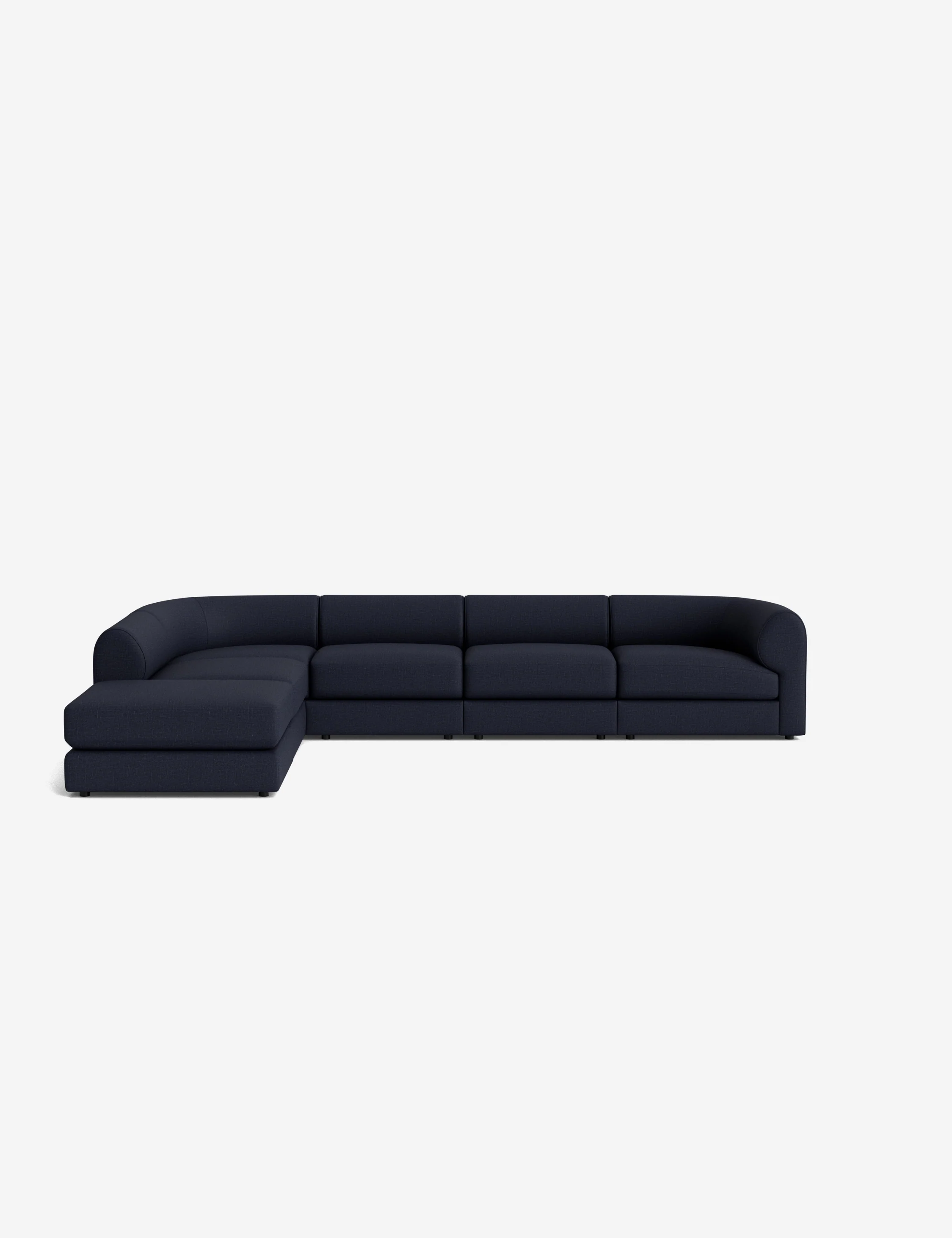 L-Shaped Blue Modular Sofa L-Shaped Blue Modular Sofa