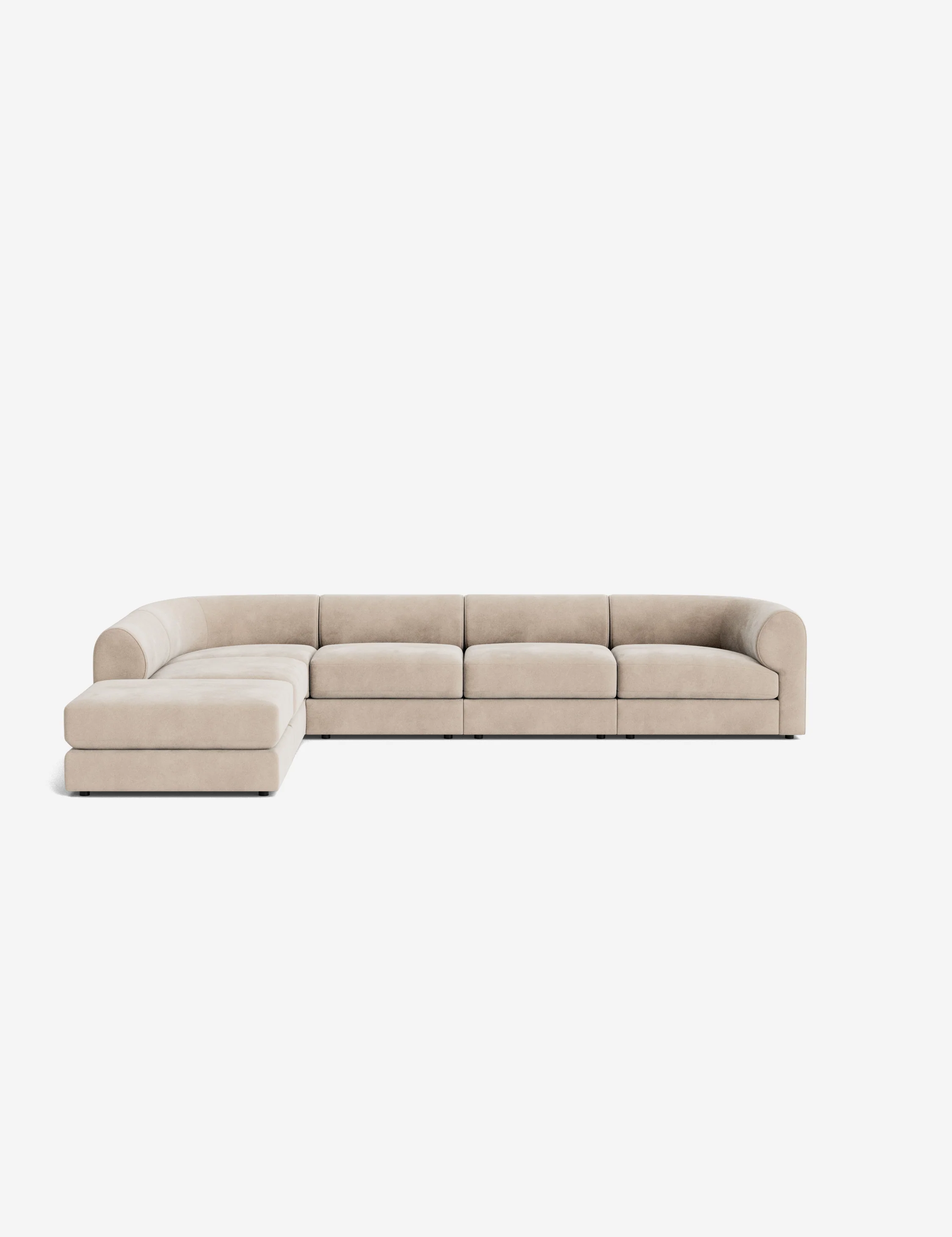 L-Shaped Blue Modular Sofa L-Shaped Blue Modular Sofa