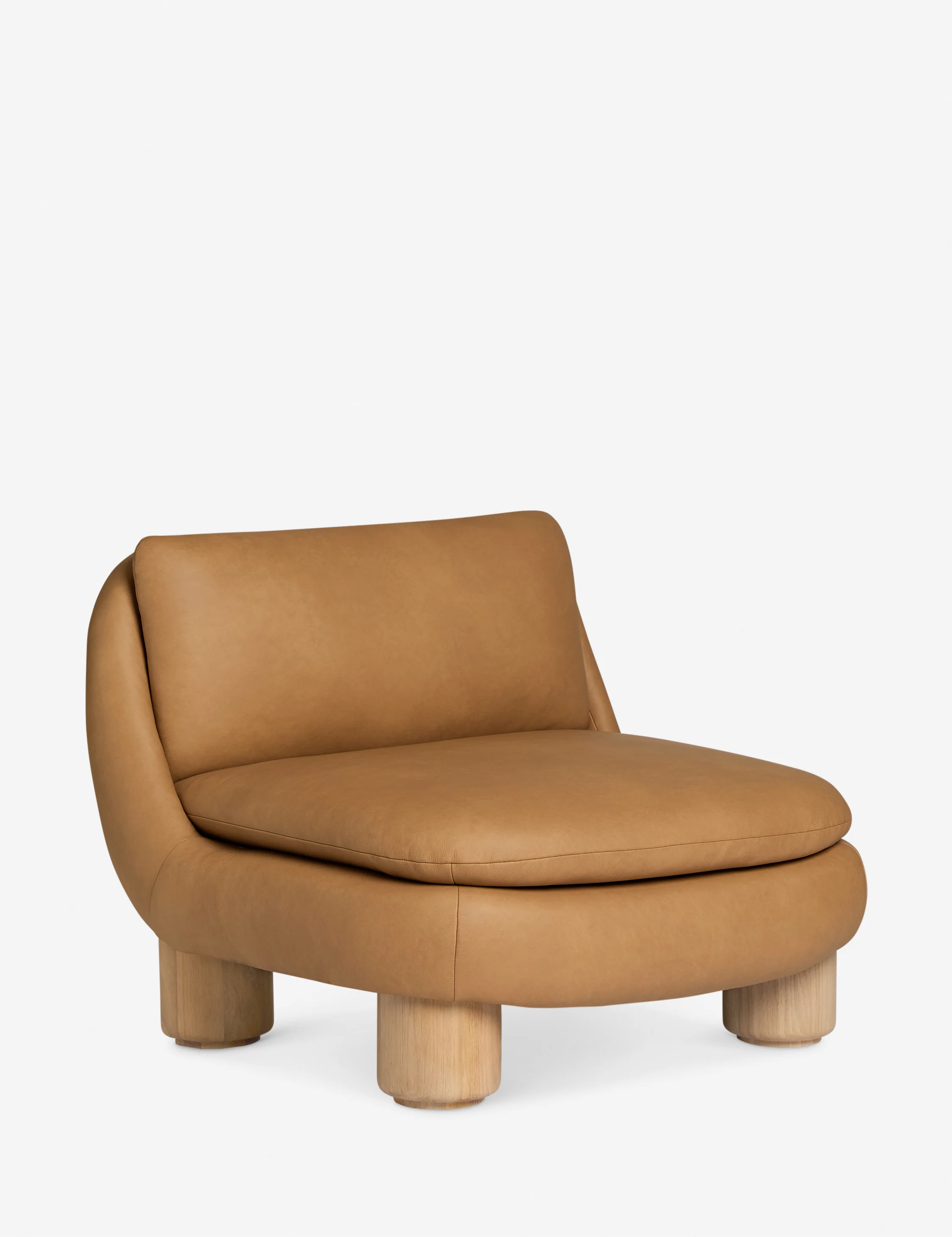 Orange Leather Accent Chairs