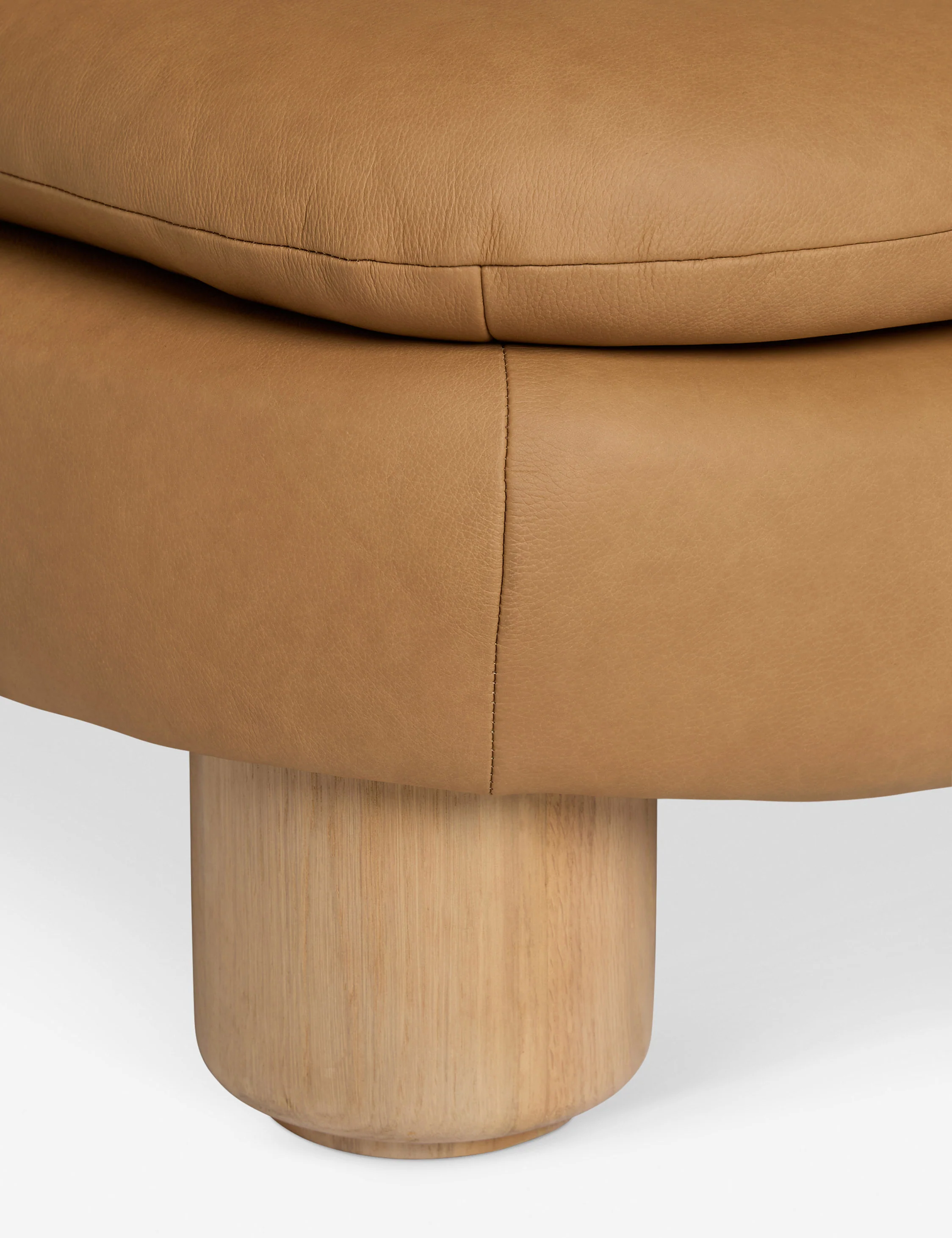 Orange Leather Accent Chairs