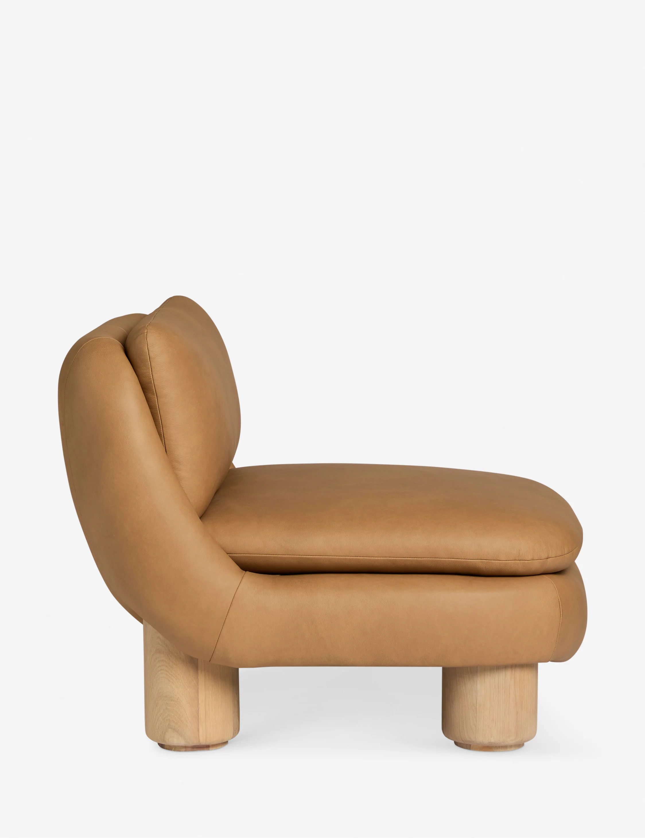 Orange Leather Accent Chairs