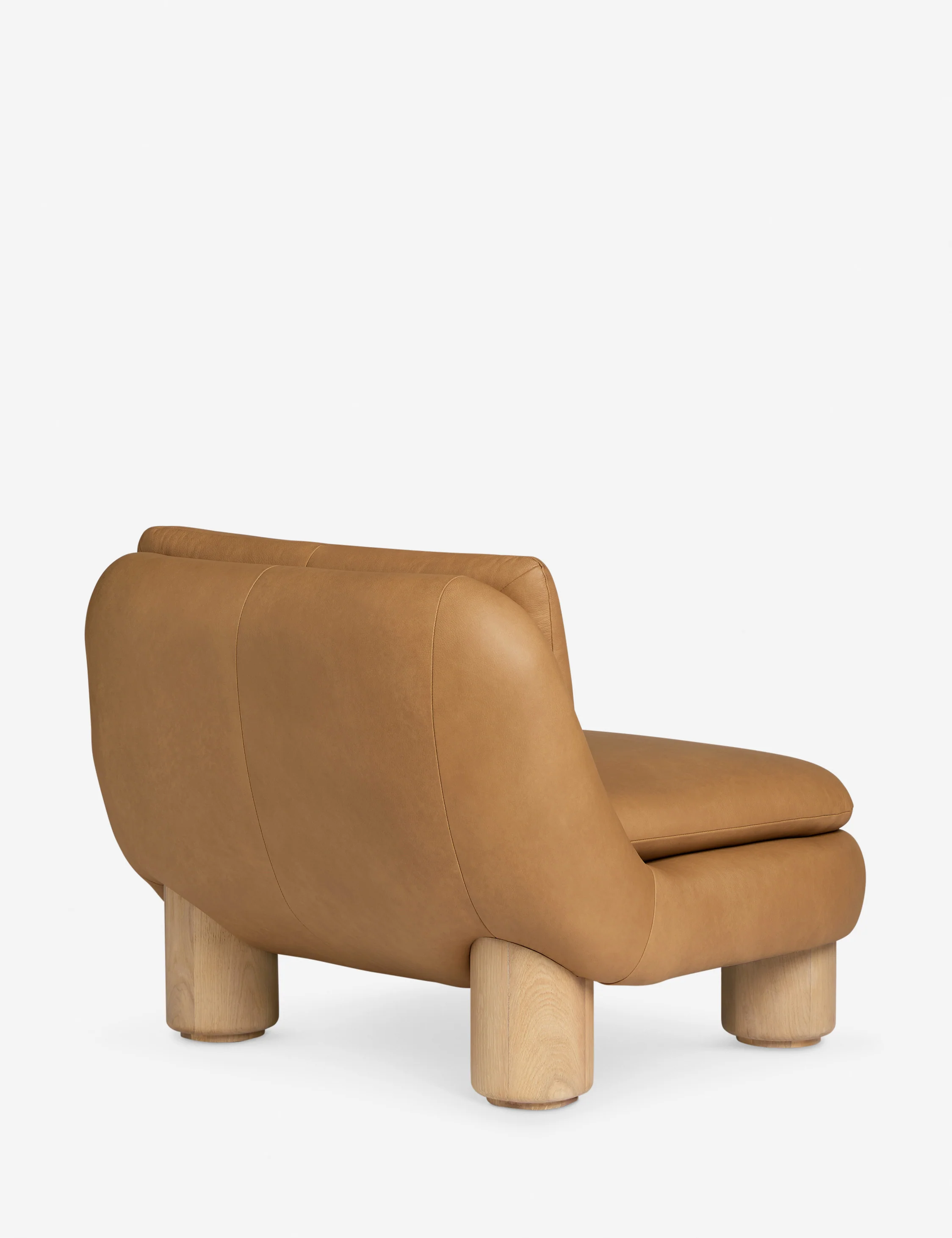 Orange Leather Accent Chairs