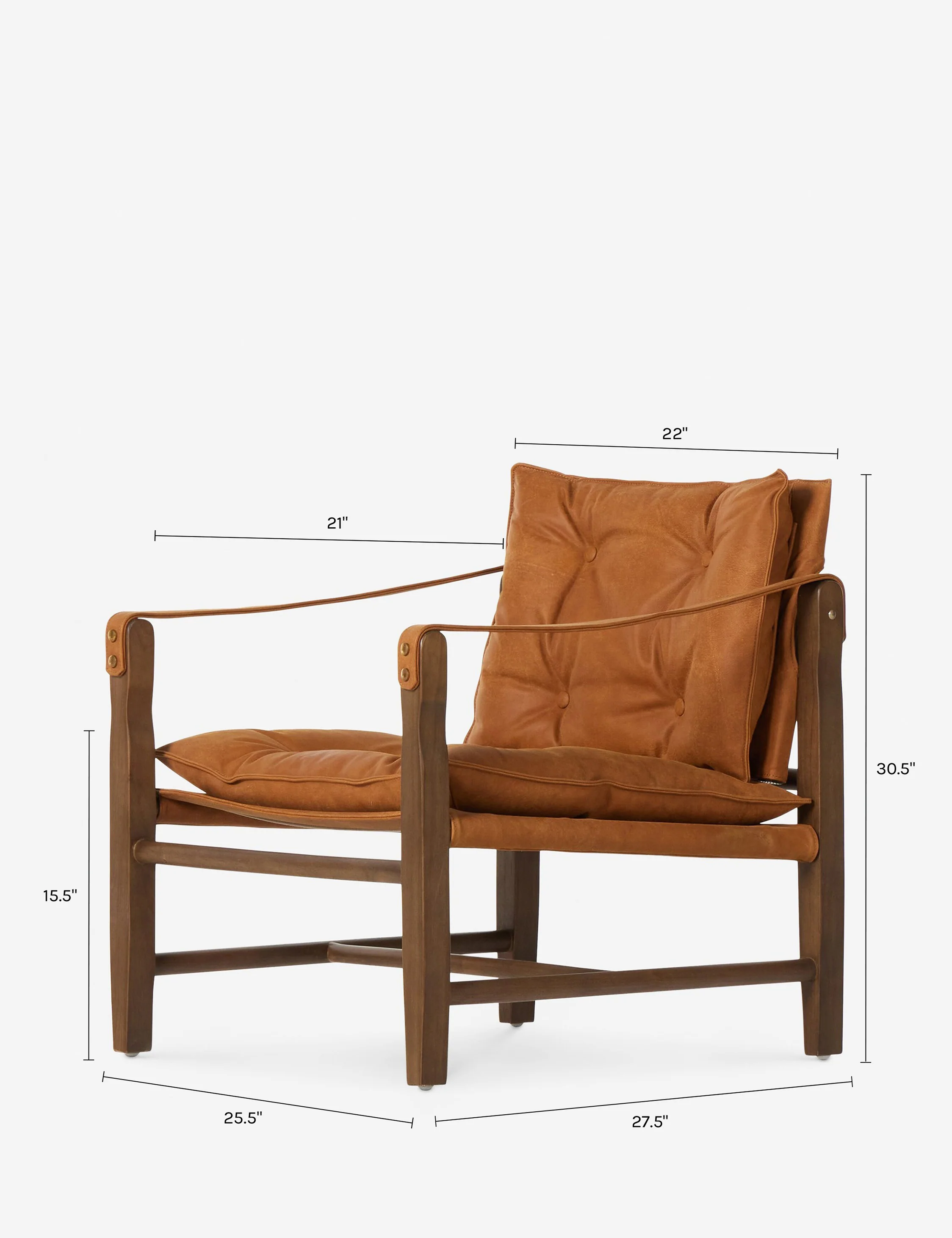 Brown Leather Accent Chairs