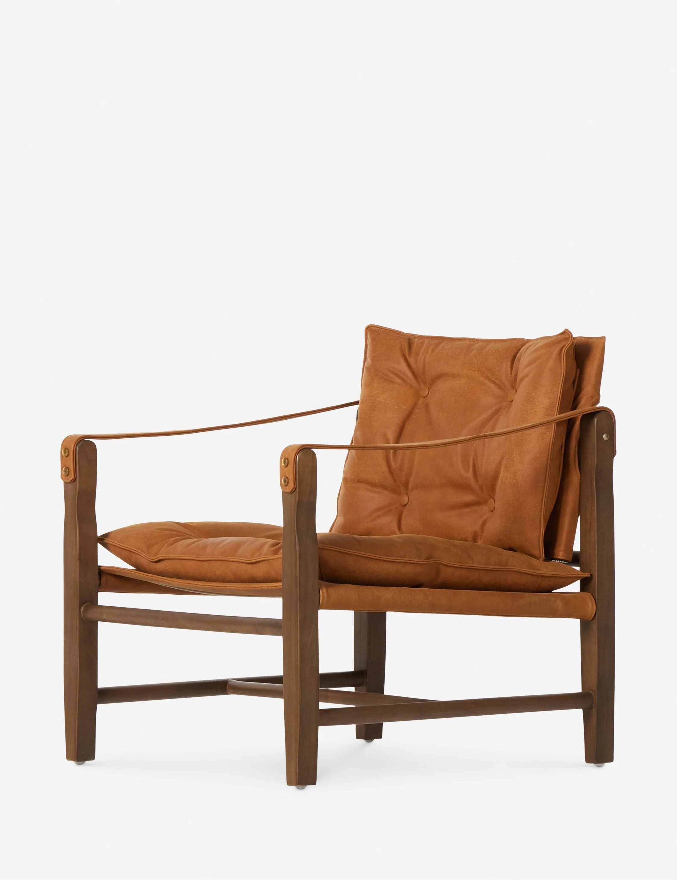 Brown Leather Accent Chairs