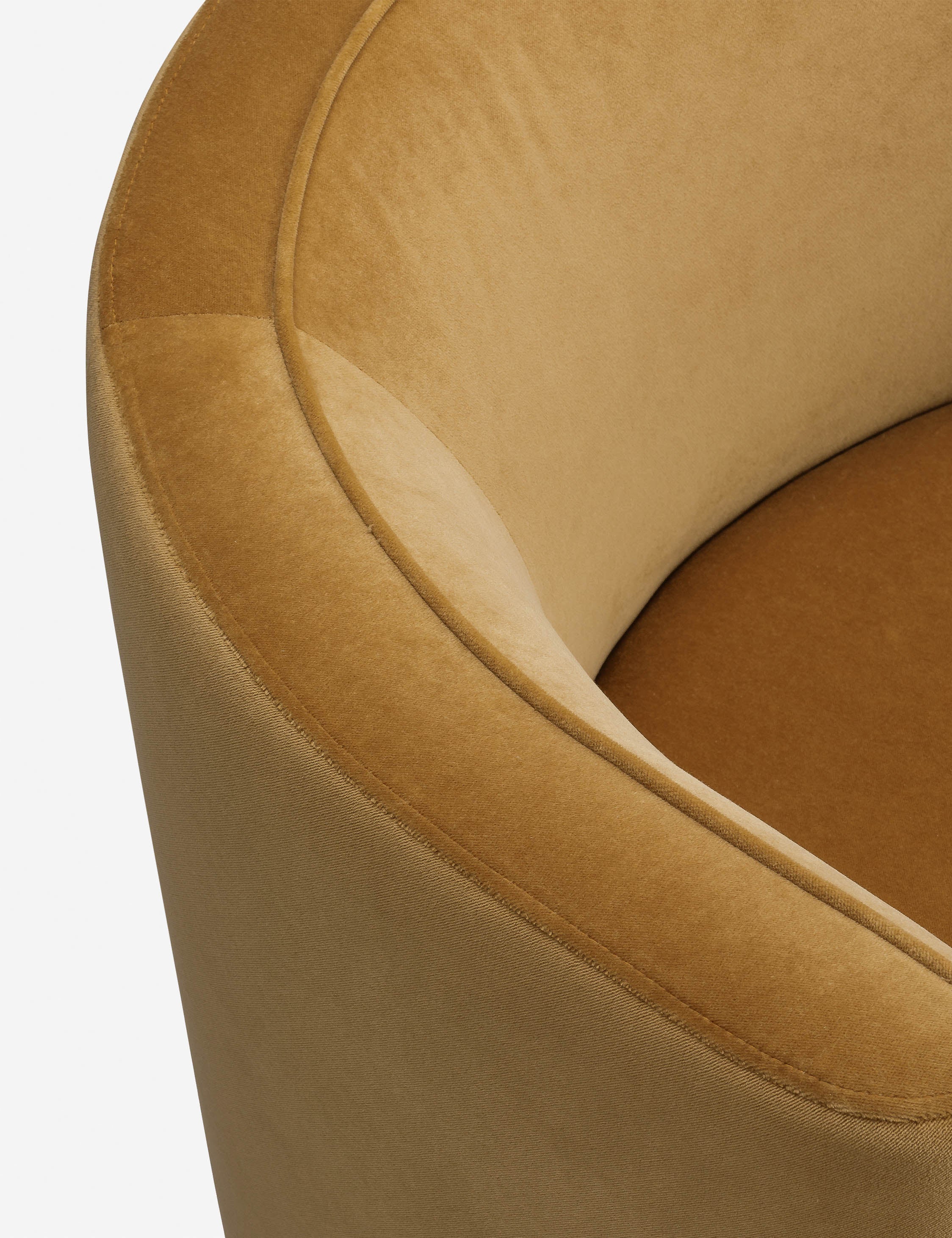 Ochre Velvet Accent Chairs Ochre Velvet Accent Chairs