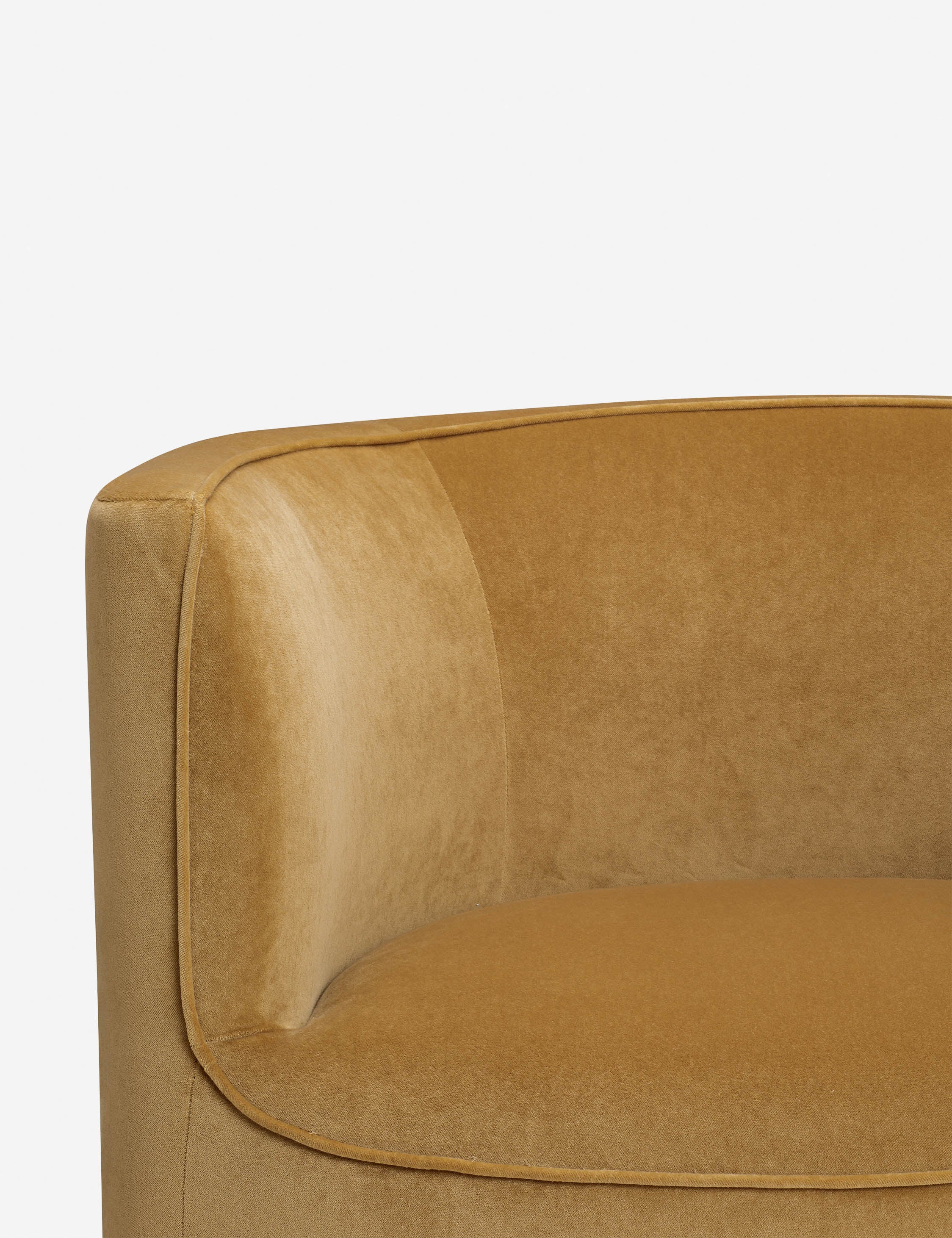 Ochre Velvet Accent Chairs Ochre Velvet Accent Chairs