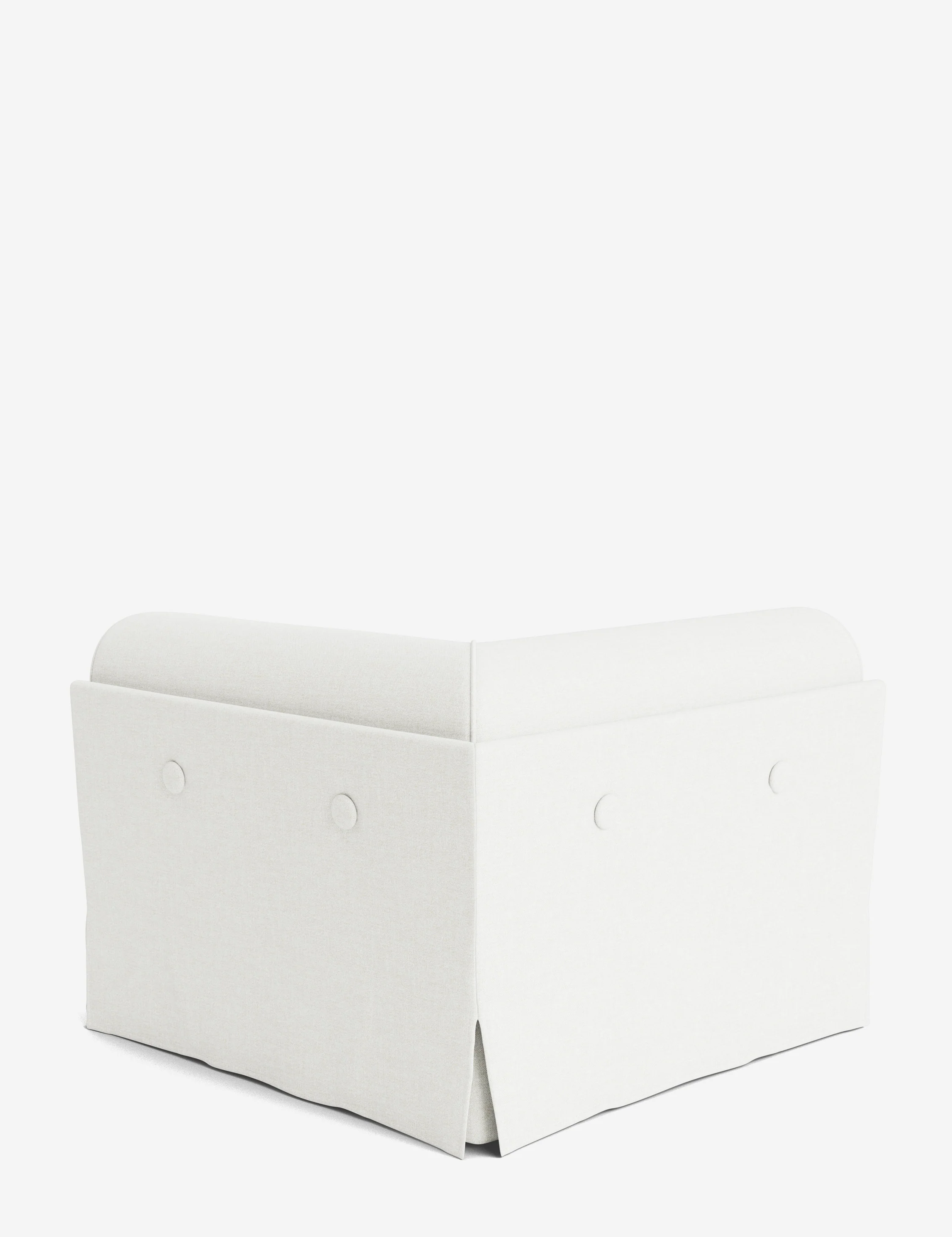 Champagne-Colored Linen Modular Sofa