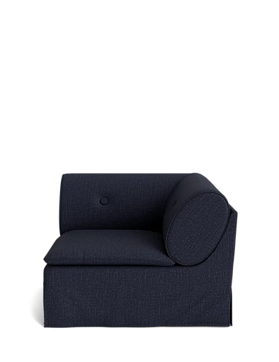 Champagne-Colored Linen Modular Sofa