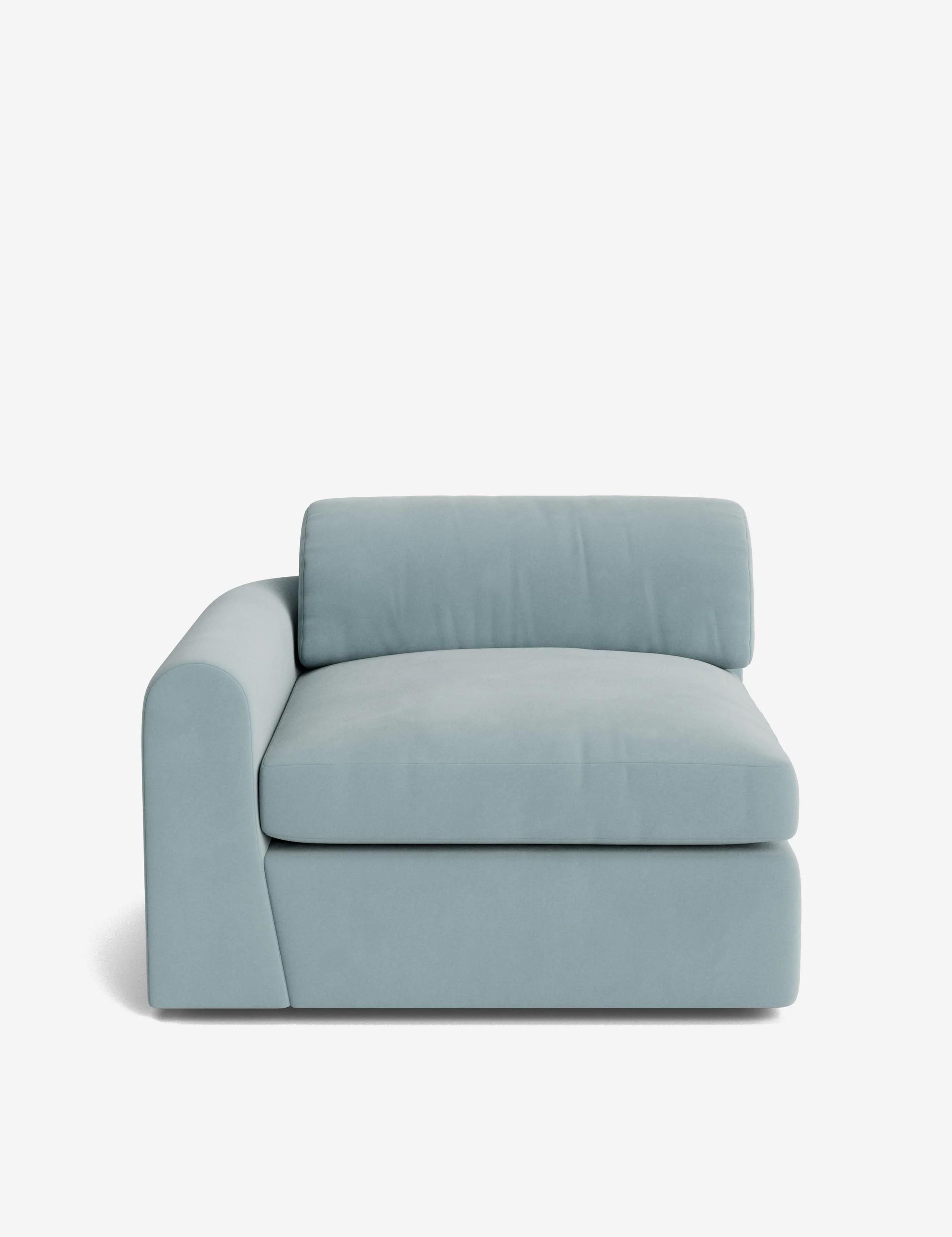 Blue Linen Modular Sofa Blue Linen Modular Sofa