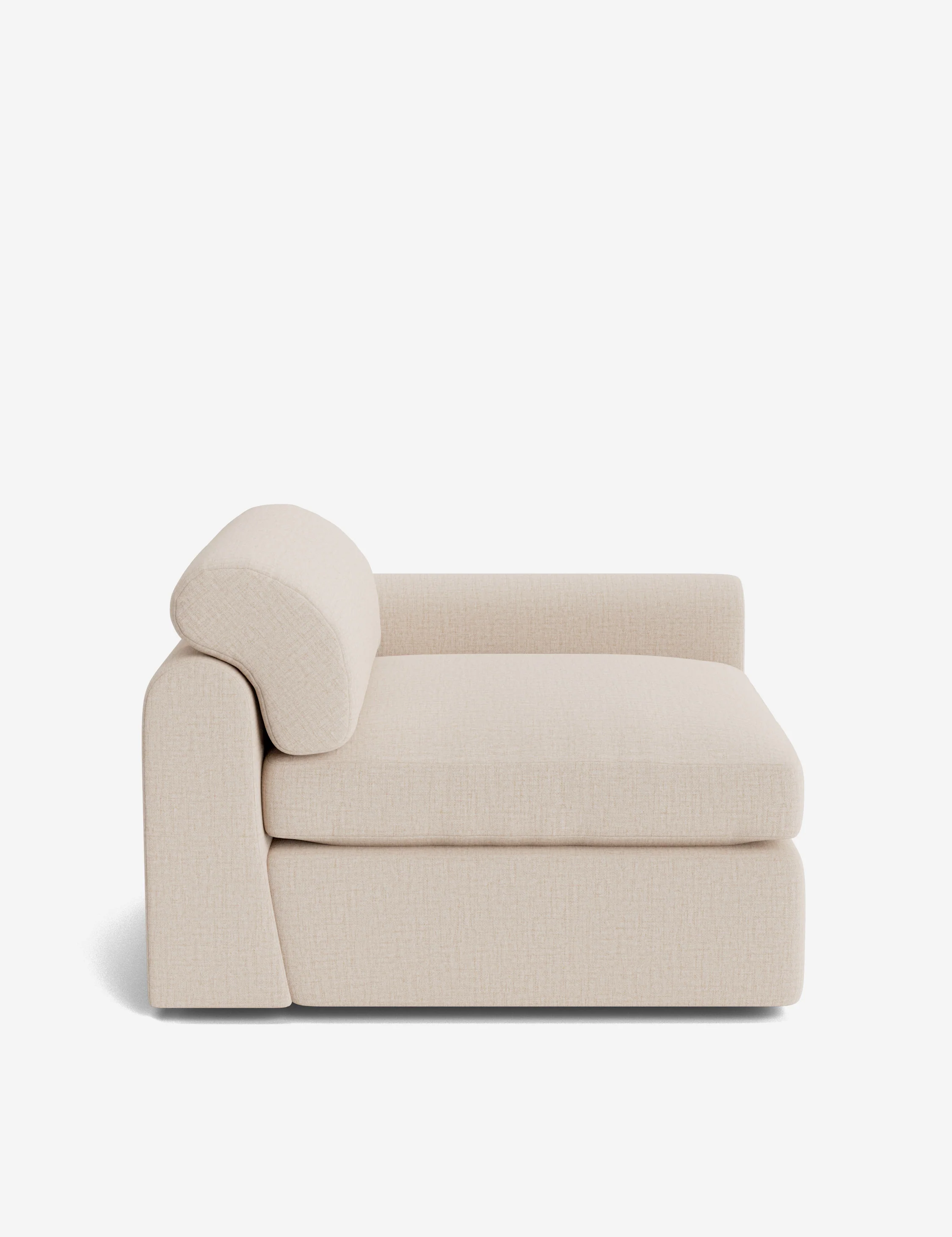 Green right armrest modular sofa Green right armrest modular sofa