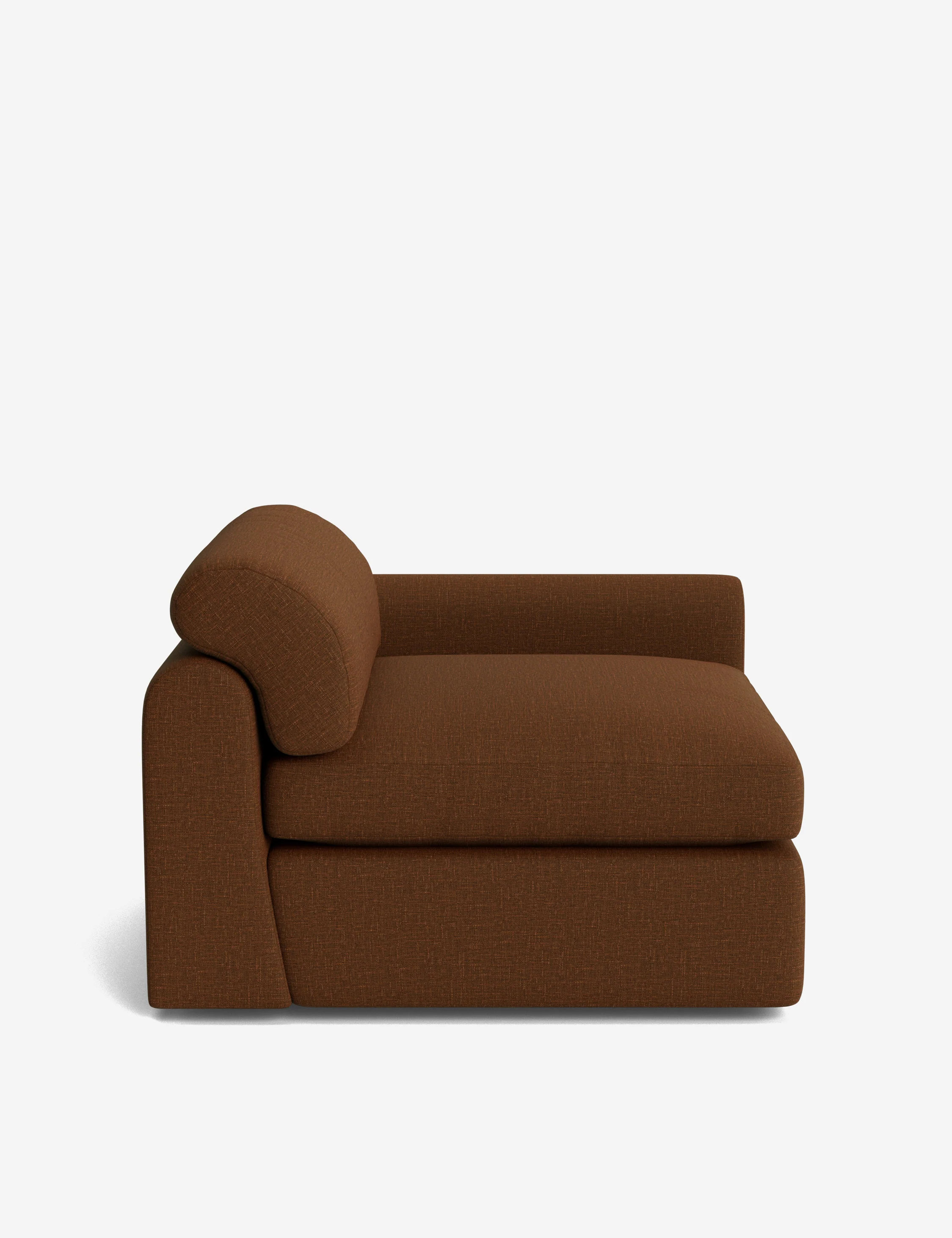 Green right armrest modular sofa Green right armrest modular sofa