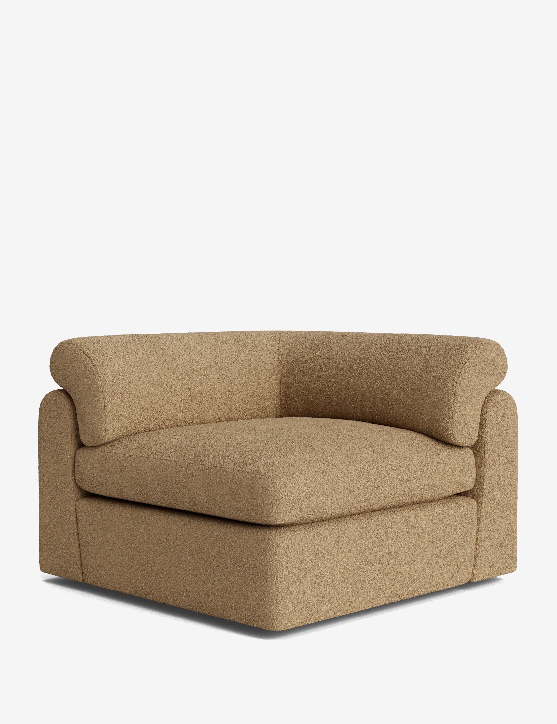 Bouclé Modular Corner Sofa