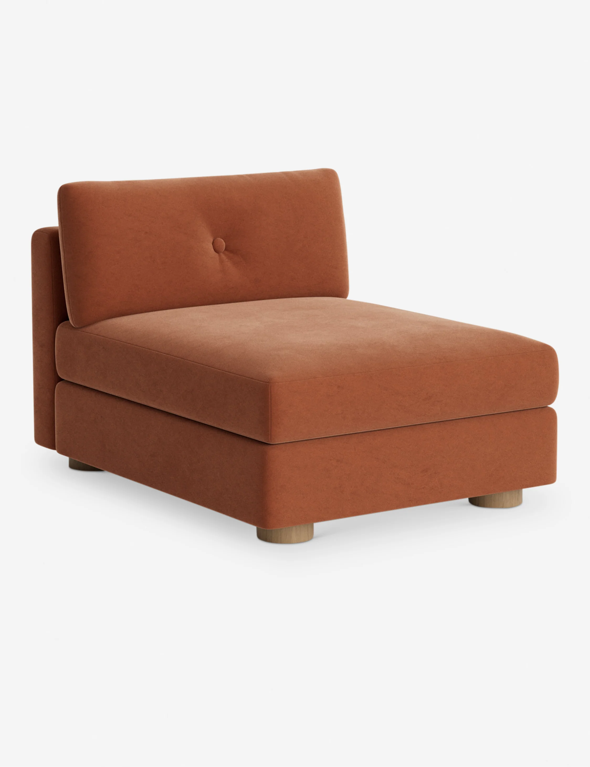 Velvet Armless Modular Sofa Velvet Armless Modular Sofa