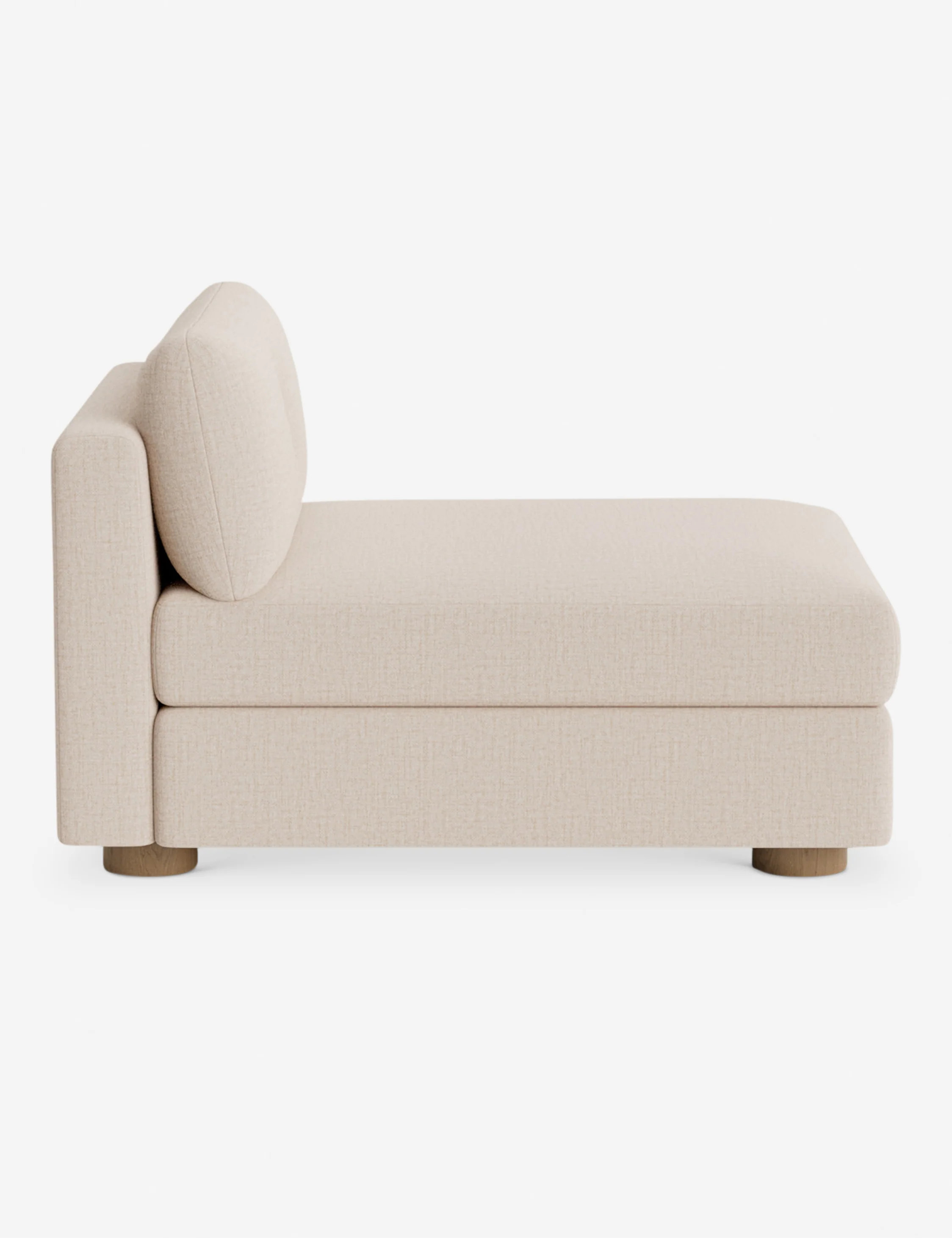 Velvet Armless Modular Sofa Velvet Armless Modular Sofa