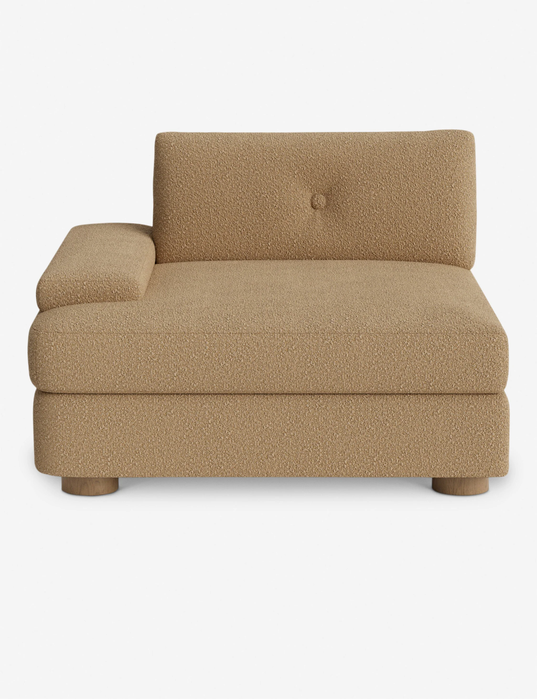 2026052002025834 Bouclé Modular Sofa with Left Armrest
