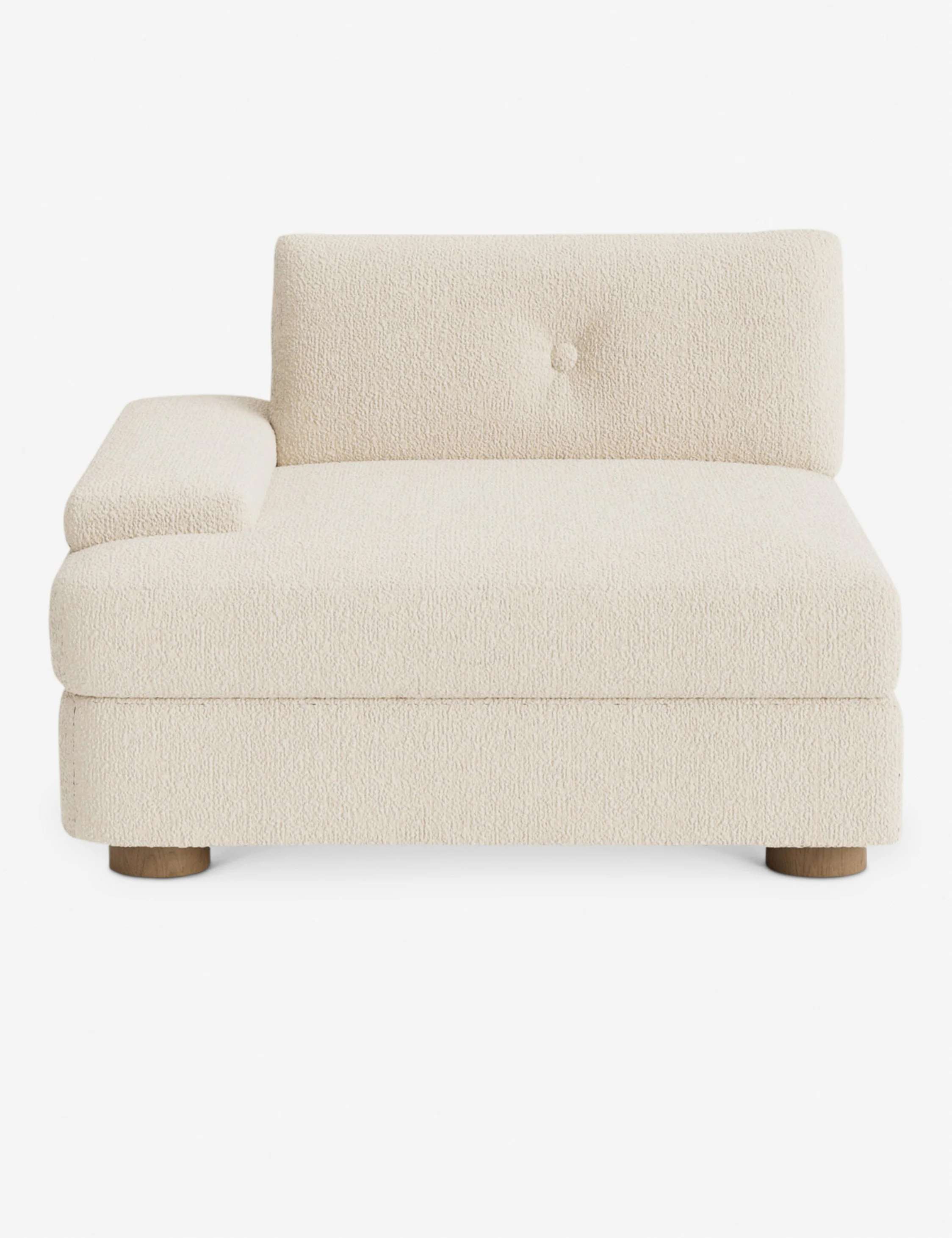 Bouclé Modular Sofa with Left Armrest Bouclé Modular Sofa with Left Armrest