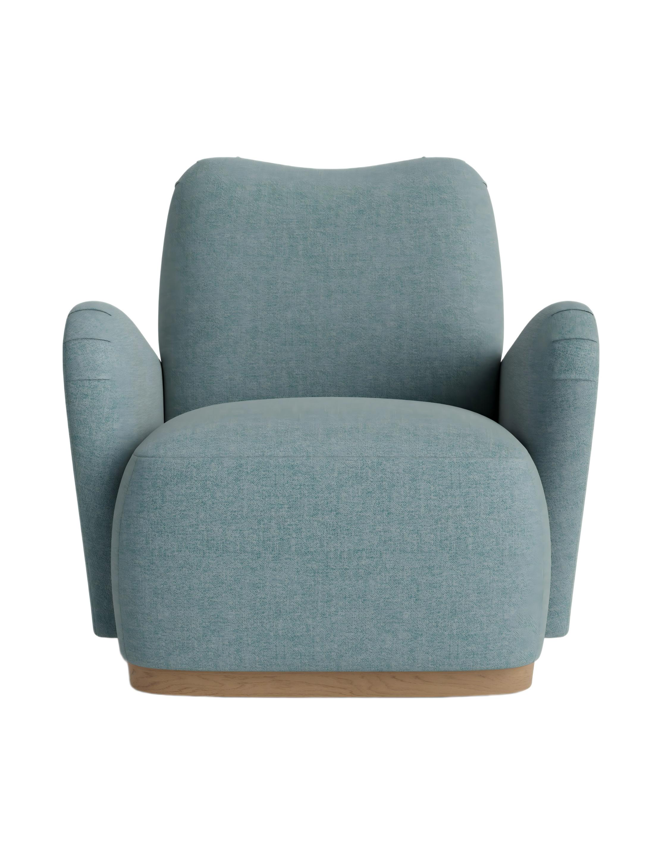 Blue Accent Chair for Living Room