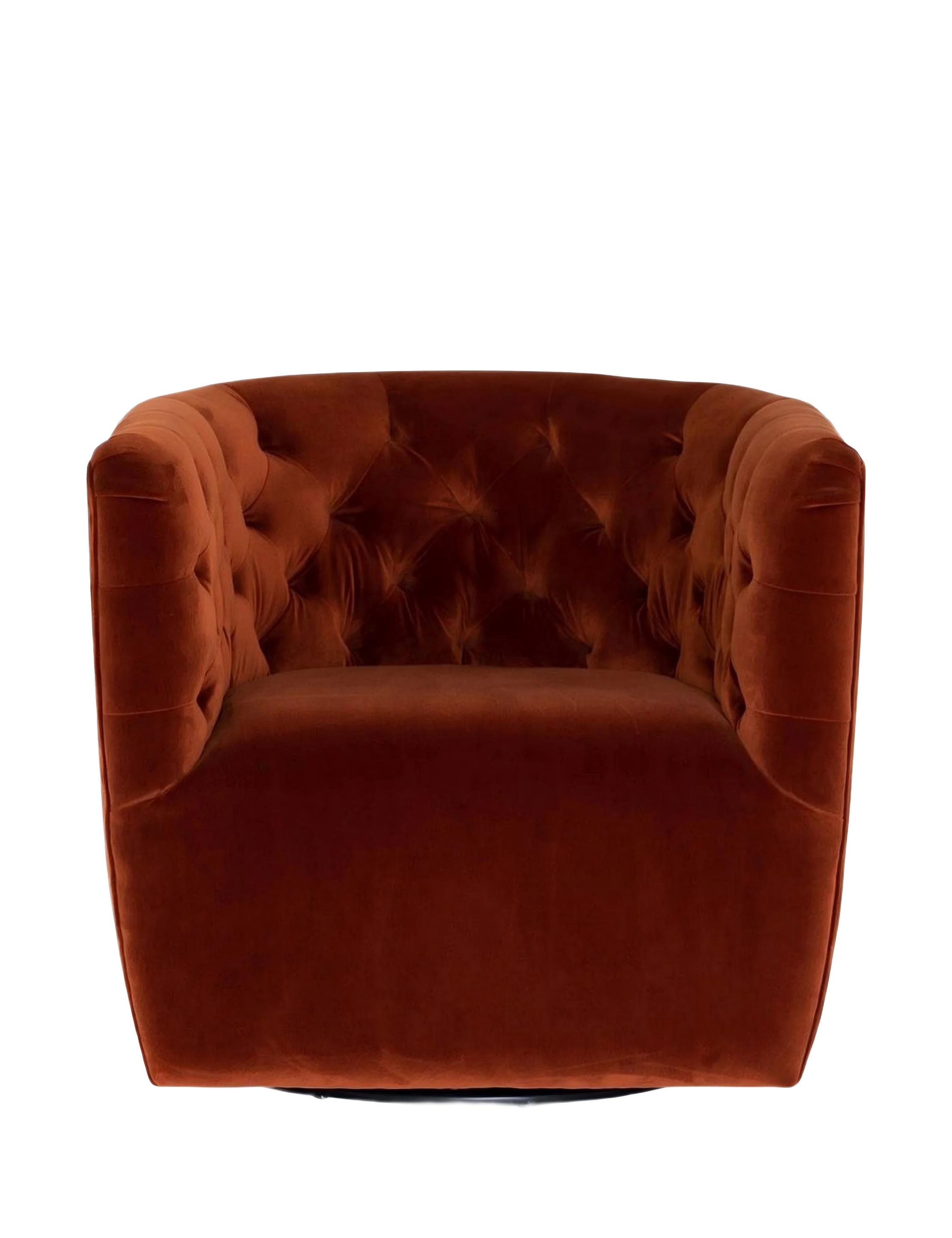 Red Swivel Lounge Chair