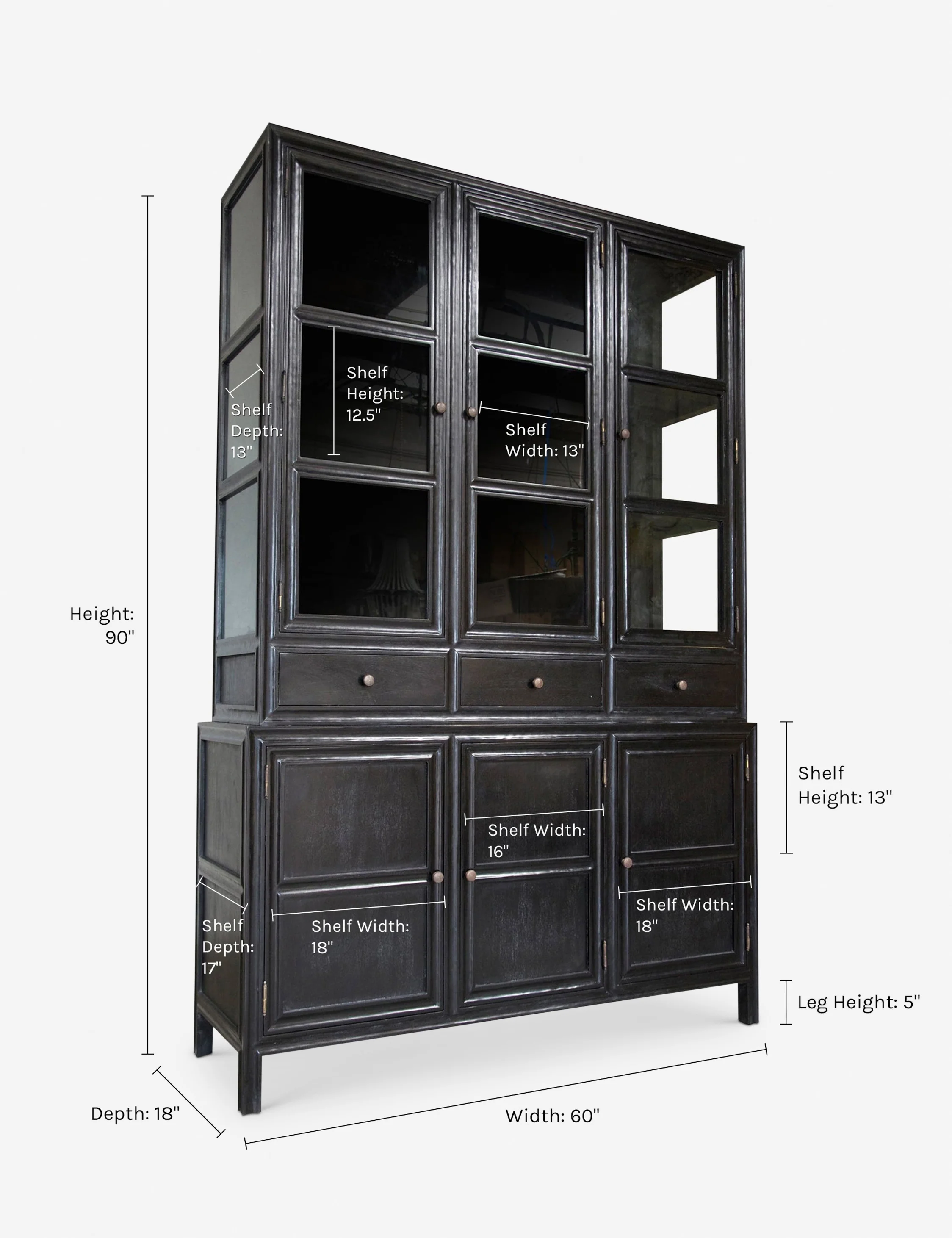 Black Vintage Bookshelf