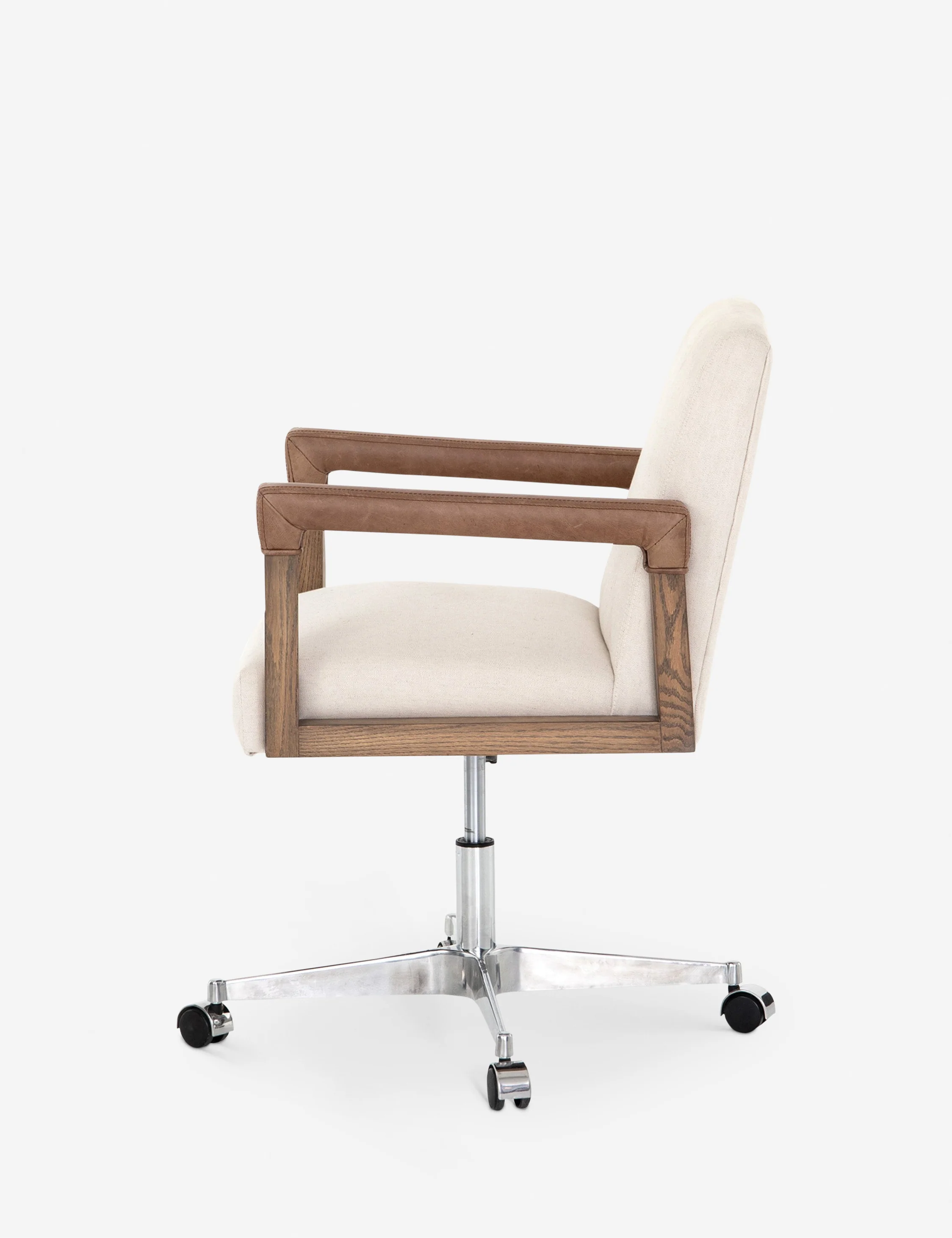 Office Chair with Wooden Armrests Office Chair with Wooden Armrests
