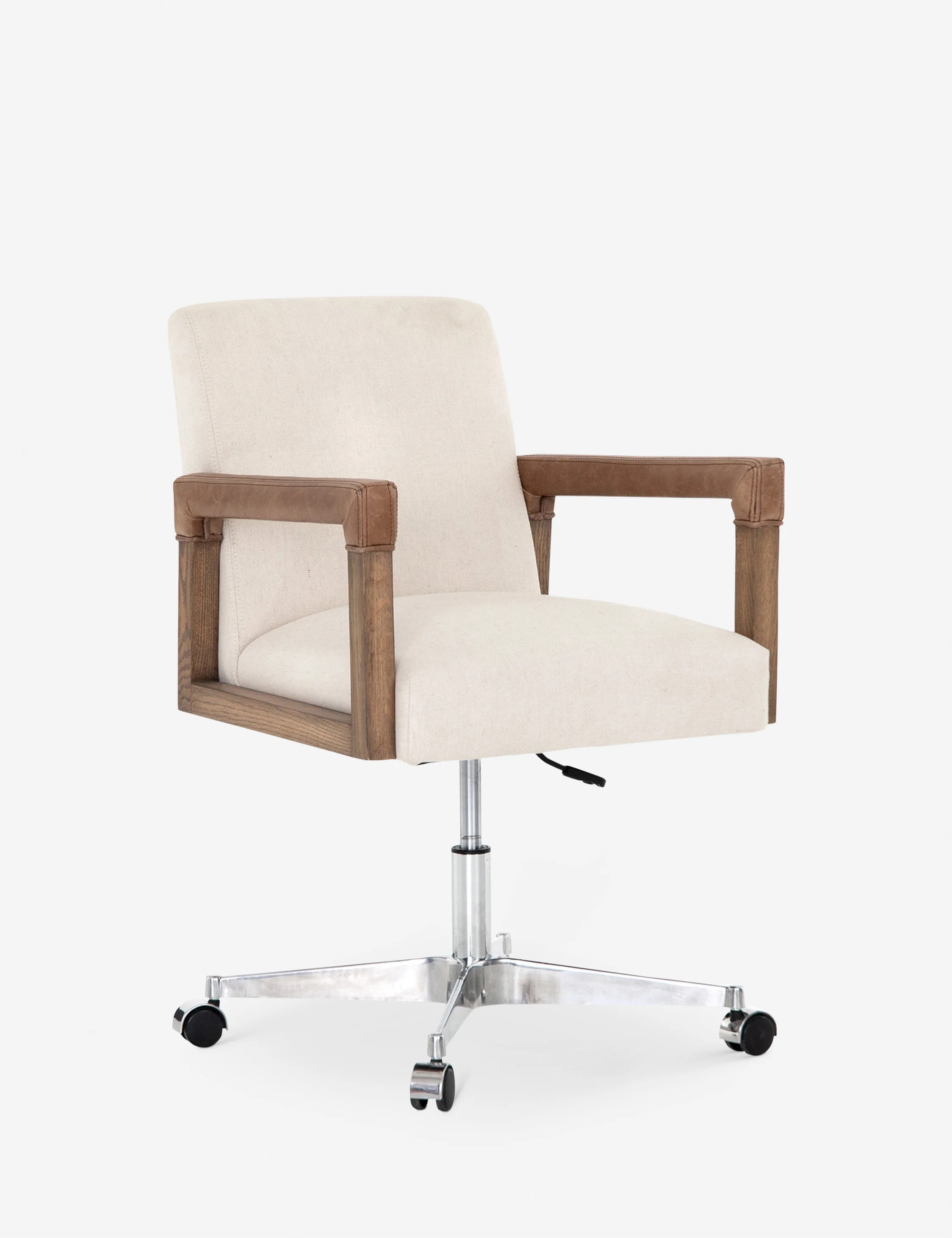 Office Chair with Wooden Armrests Office Chair with Wooden Armrests