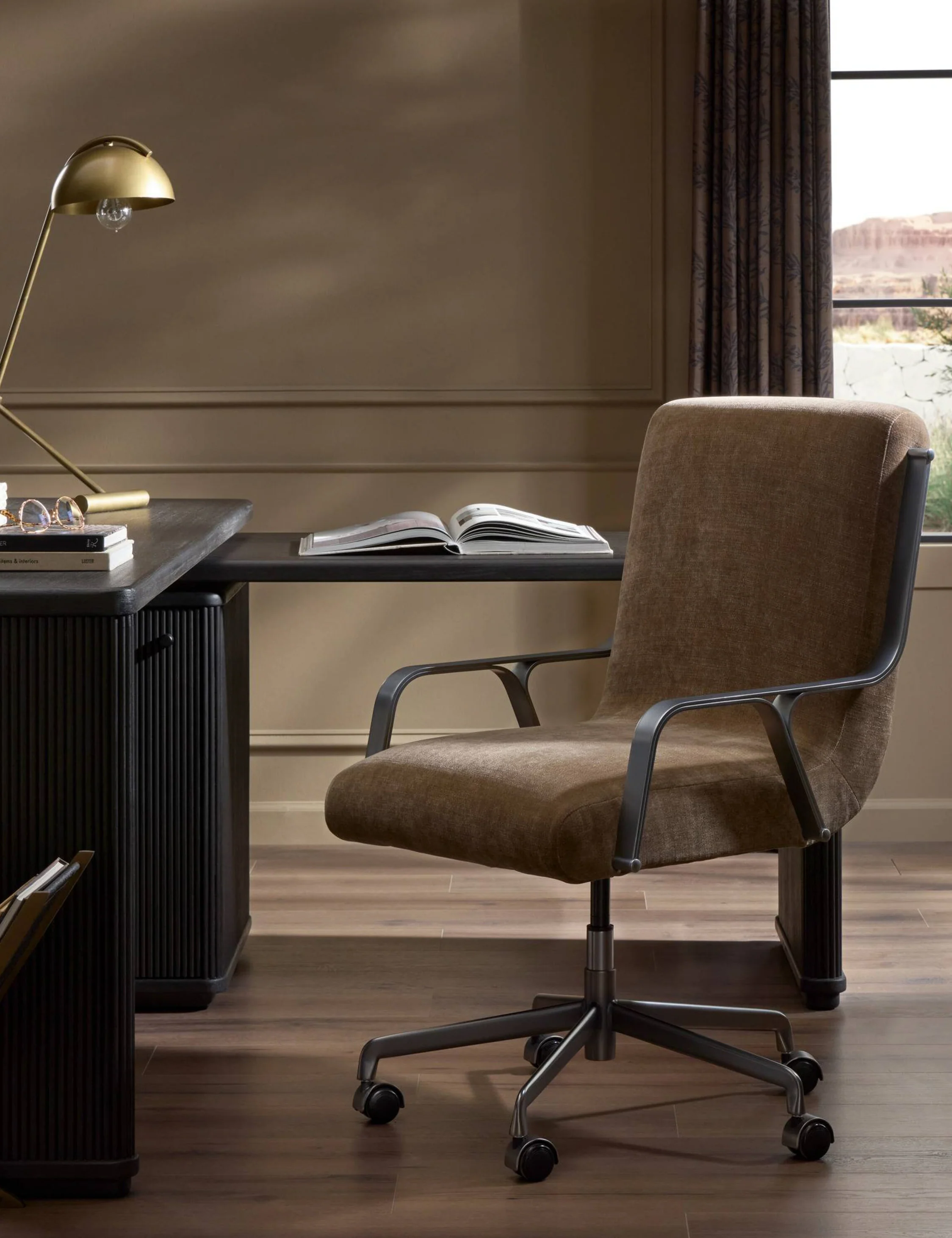 Brown Modern Office Chair