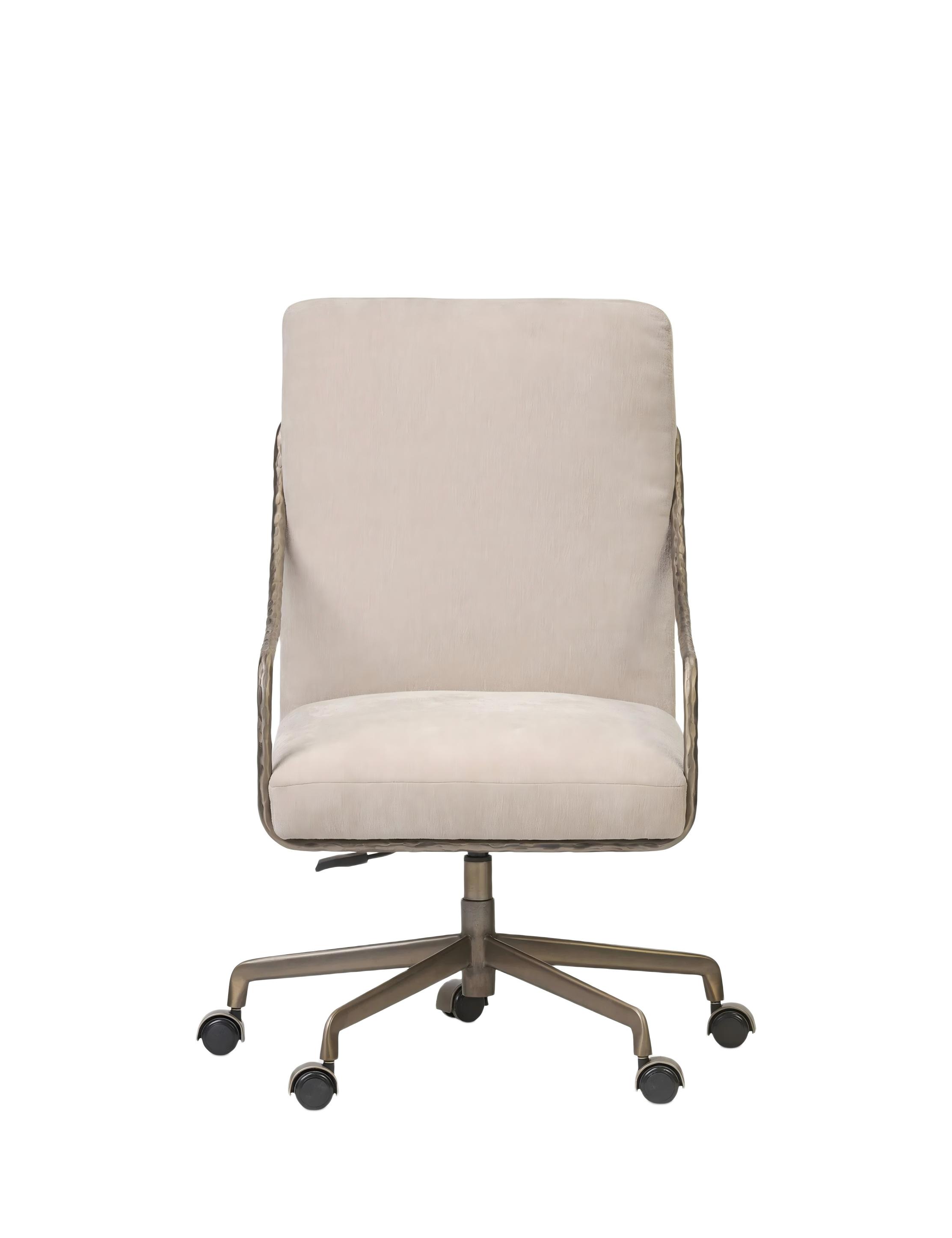 Cream-colored office chair