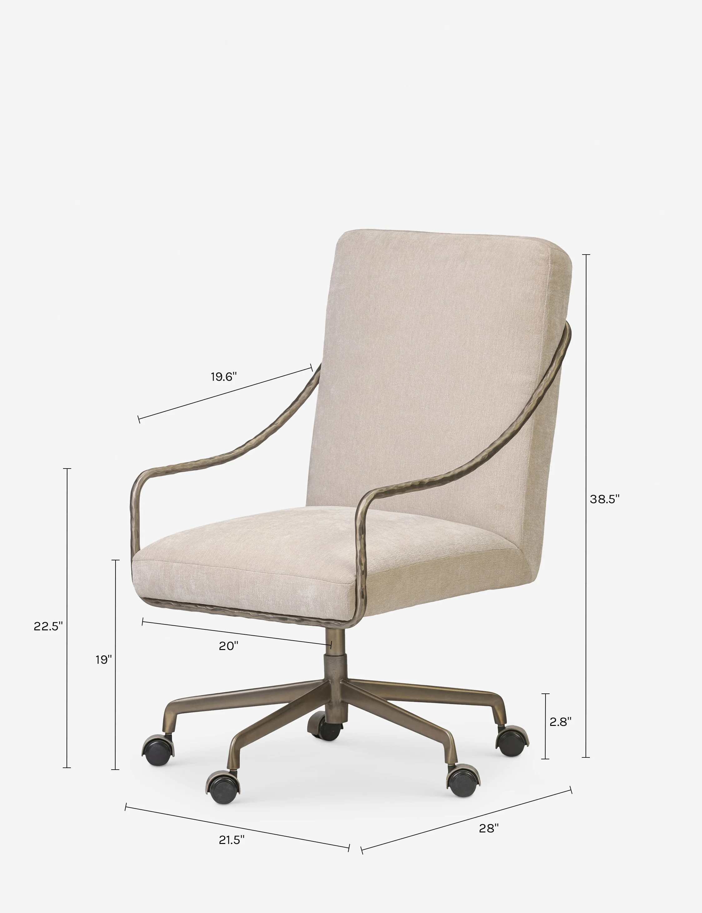 Cream-colored office chair Cream-colored office chair