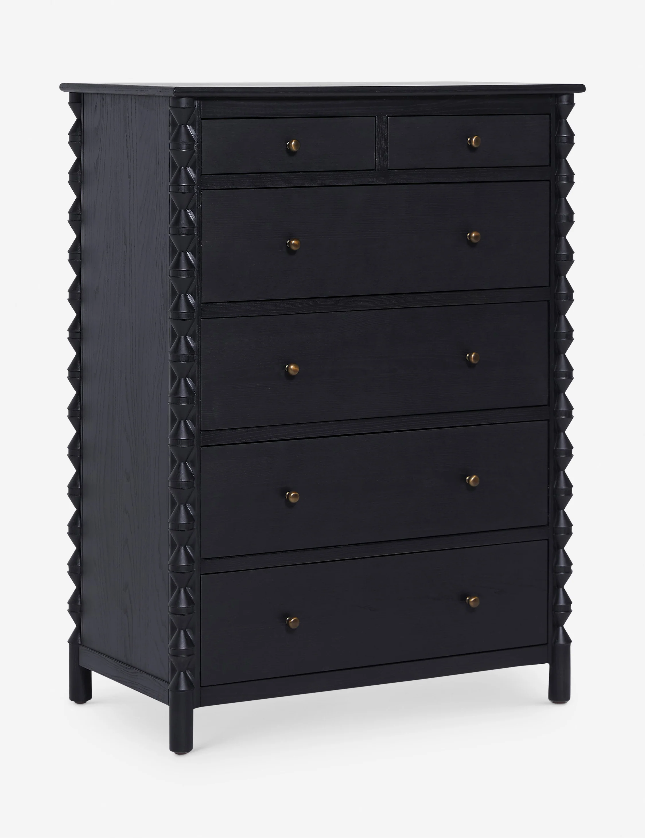 Black 6-Drawer Dresser Black 6-Drawer Dresser