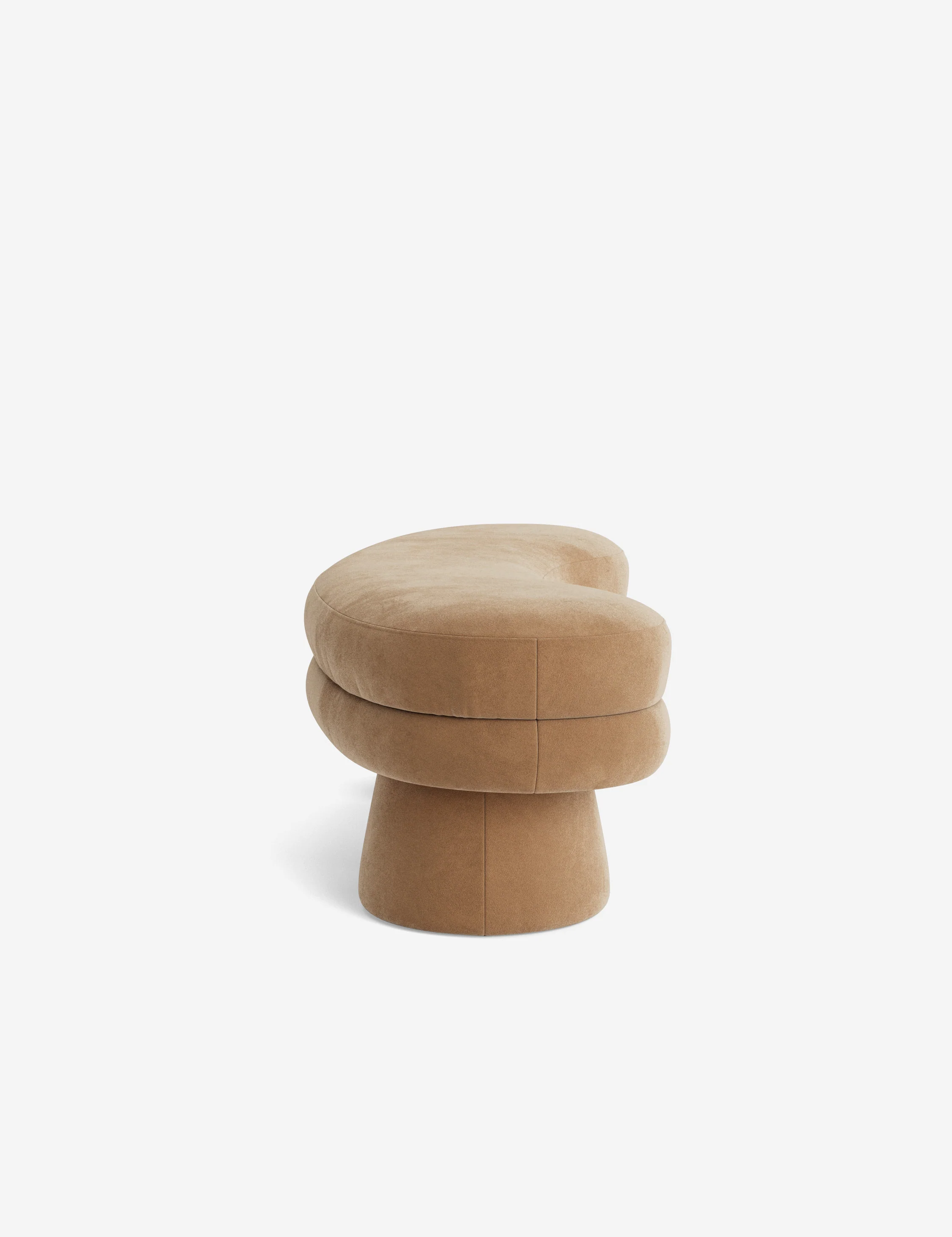 Camel Velvet Bench Camel Velvet Bench