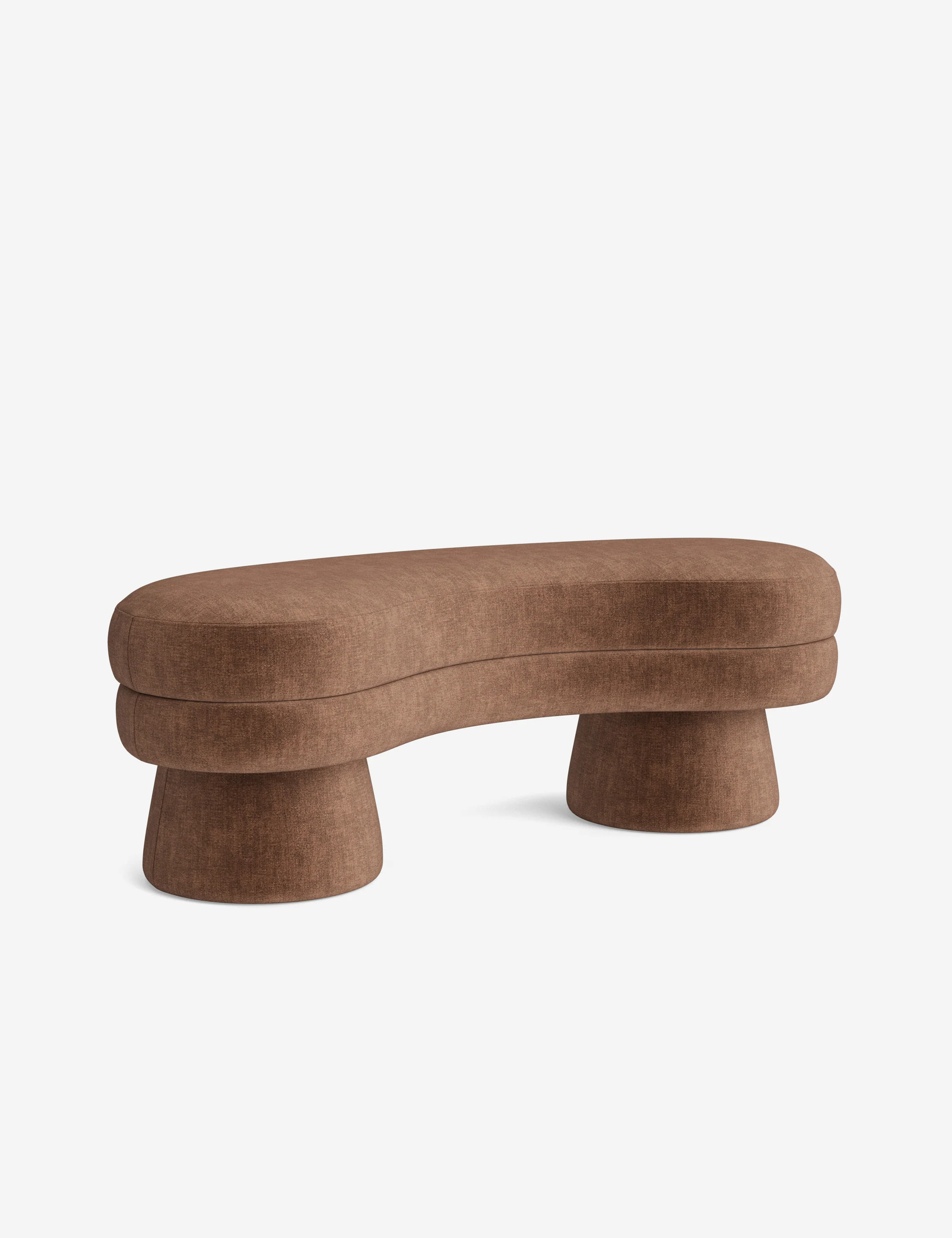 Camel Velvet Bench Camel Velvet Bench