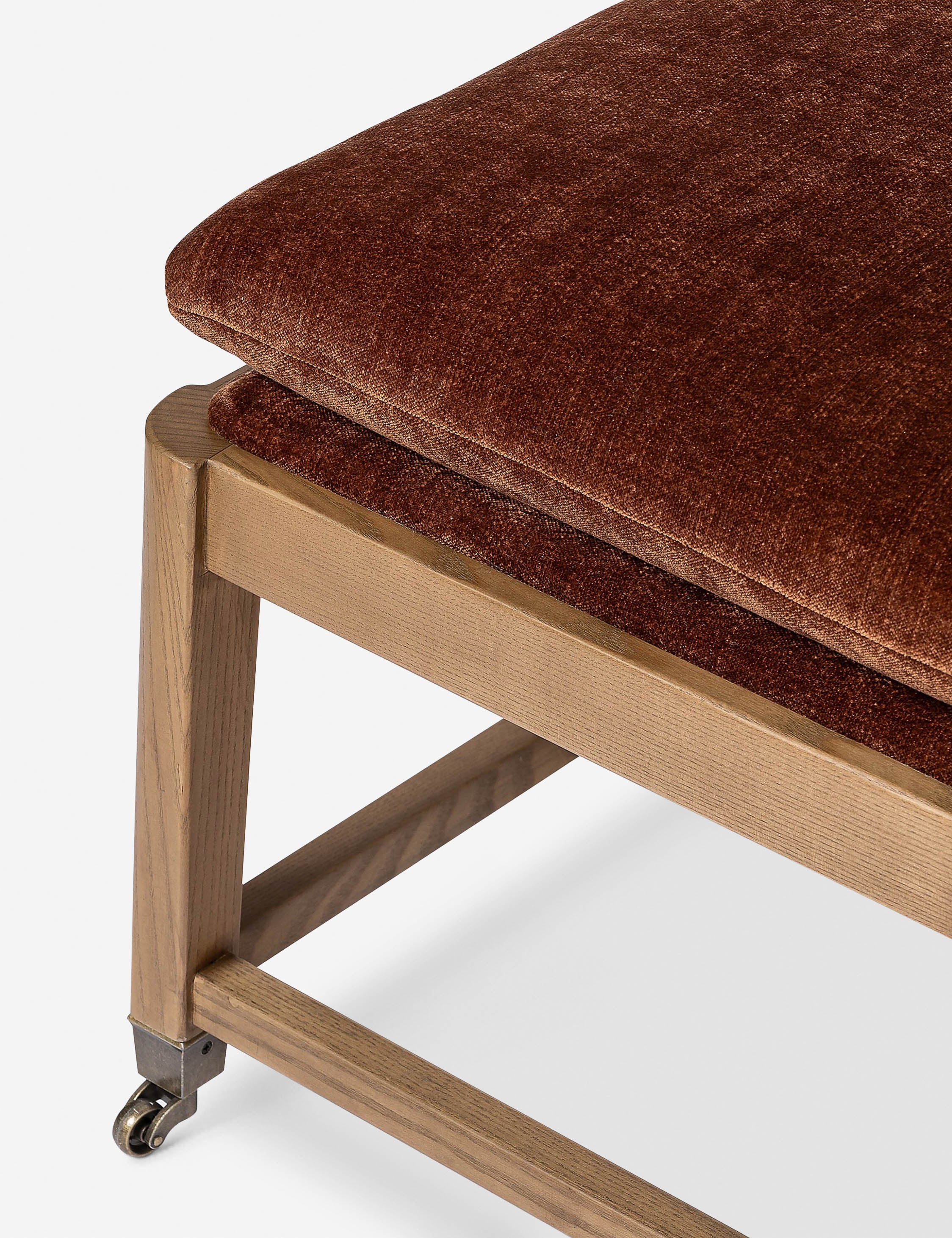 European-Style Upholstered Bench