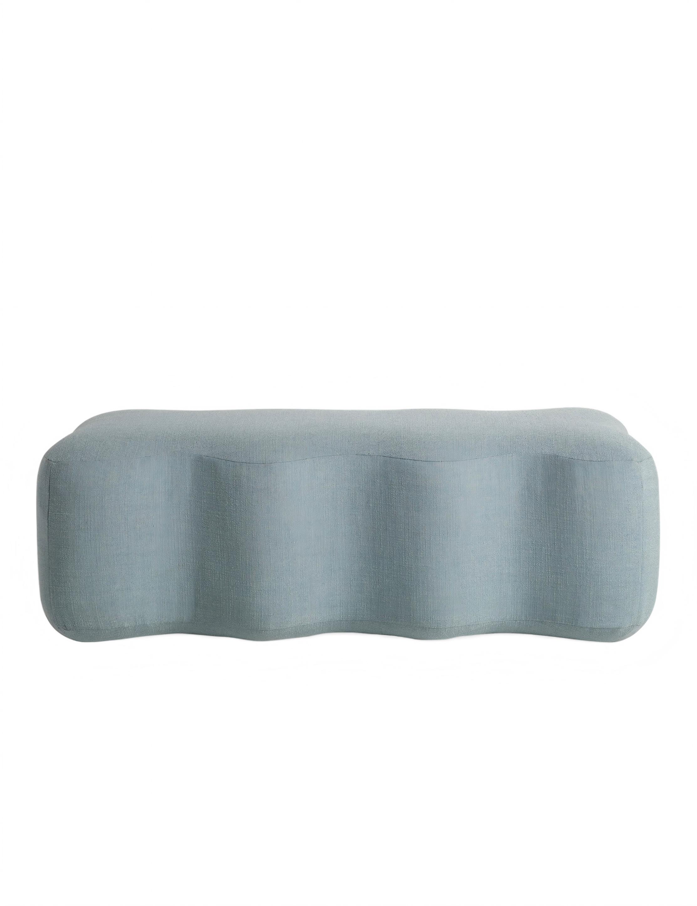 Stylized Blue Bench