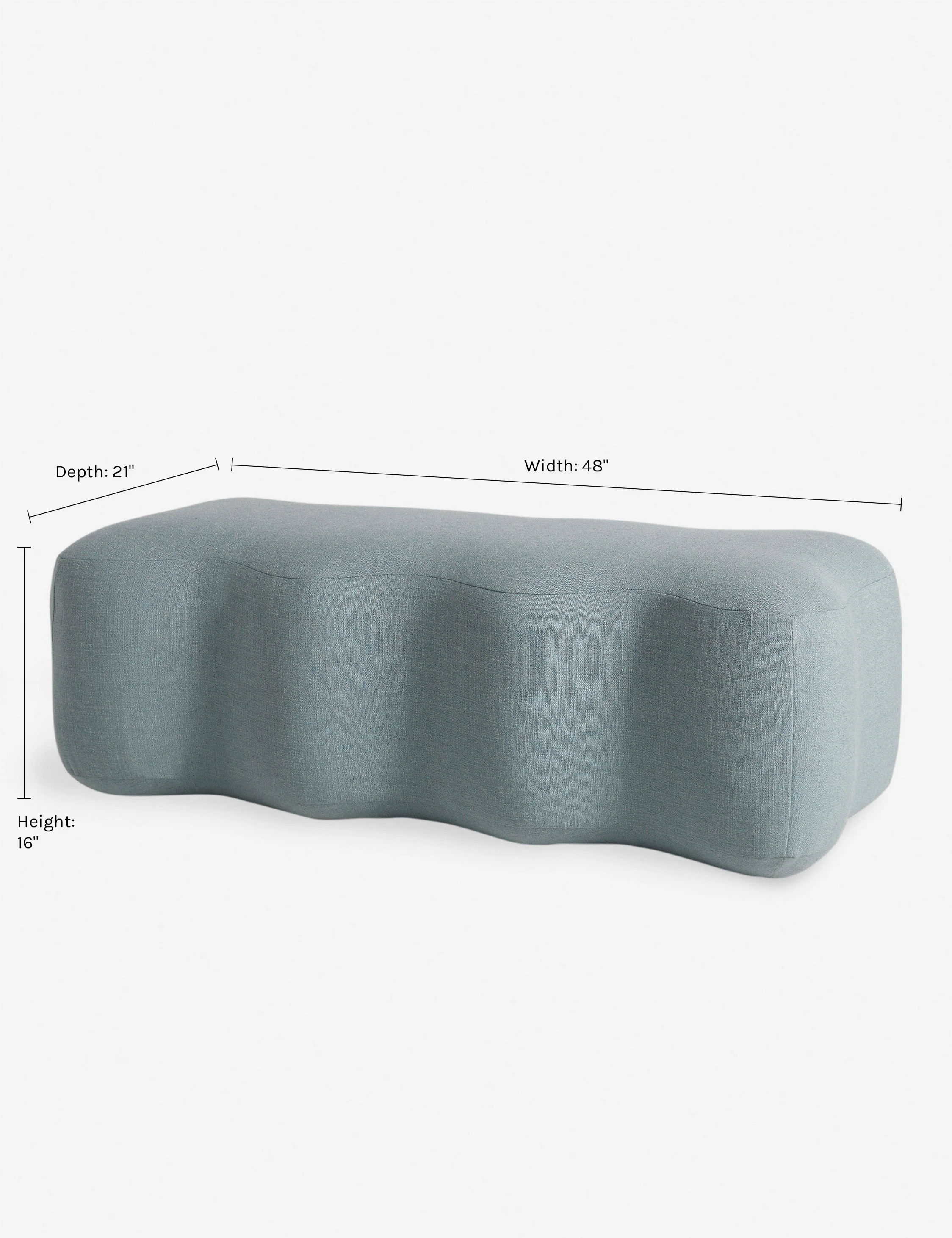 Stylized Blue Bench